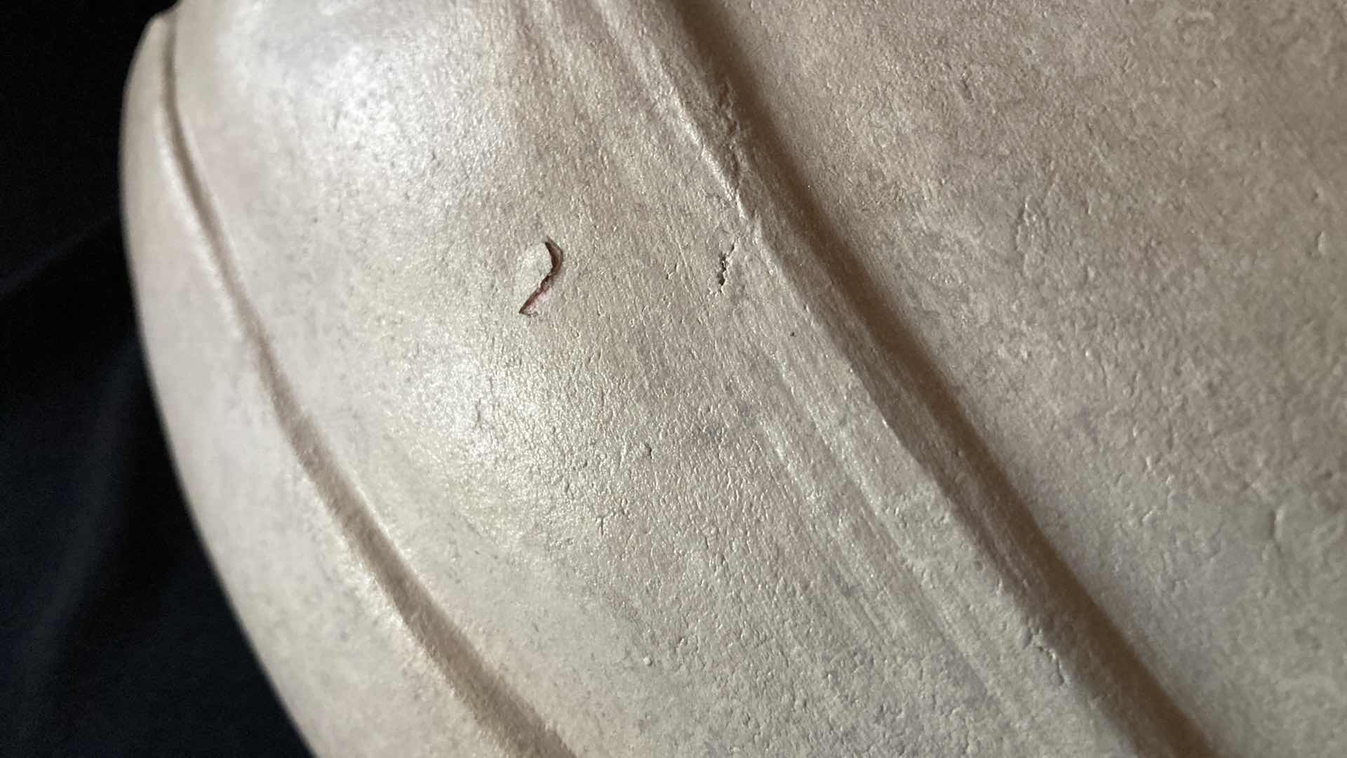 Photo 1 of DEREK MARSHALL PEARL FINISH CERAMIC SCONCES 17.5” X 7” H 9”