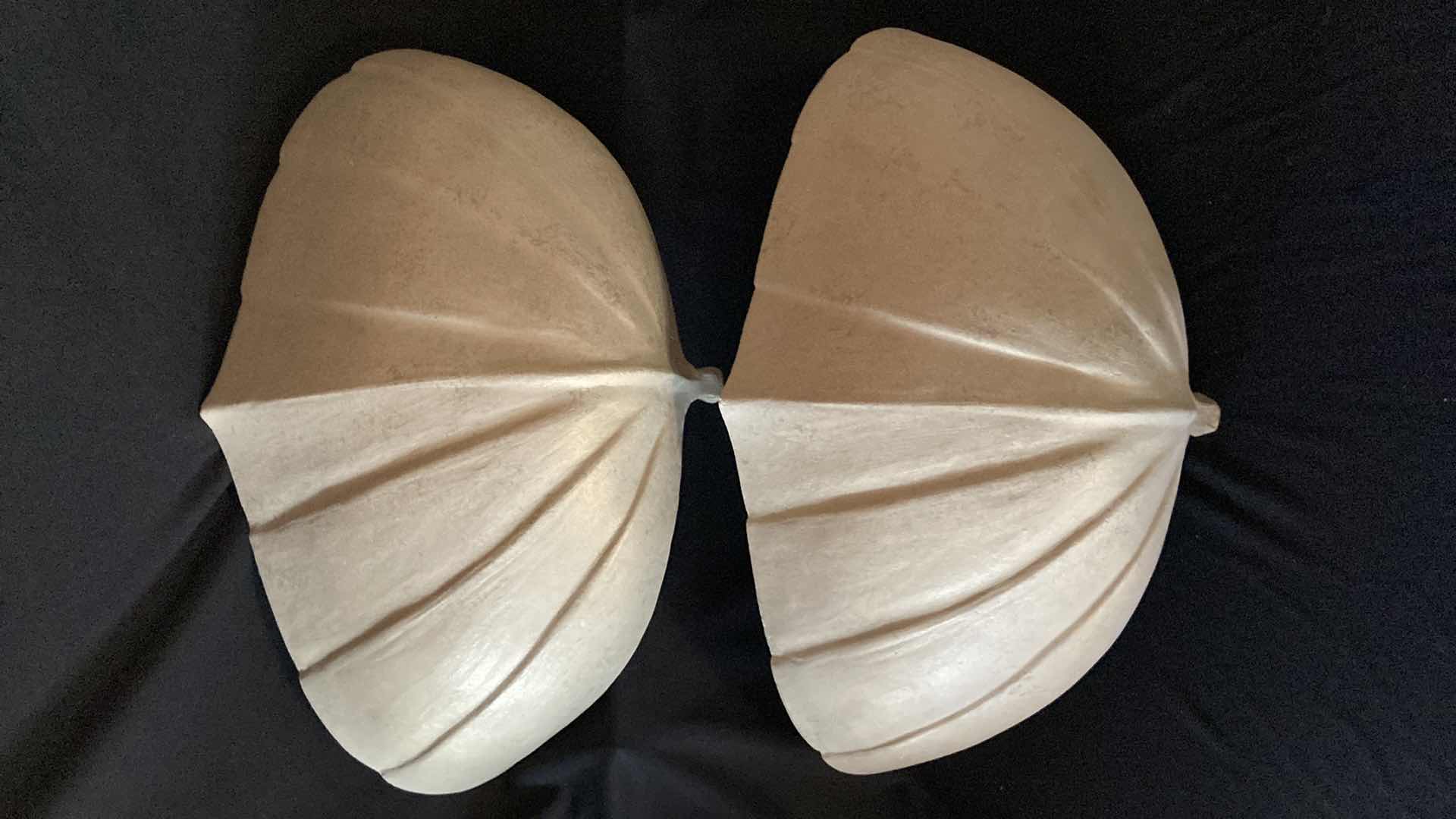 Photo 1 of DEREK MARSHALL PEARL FINISH CERAMIC SCONCES 17.5” X 7” H 9”