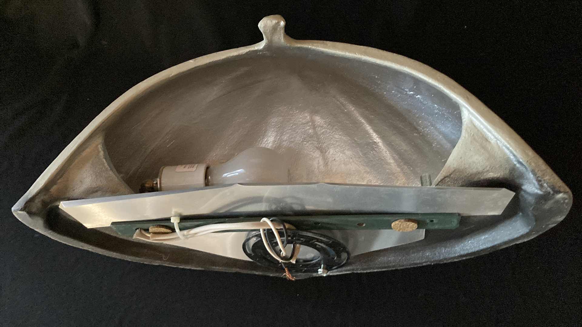 Photo 1 of DEREK MARSHALL PEARL FINISH CERAMIC SCONCES 17.5” X 7” H 9”