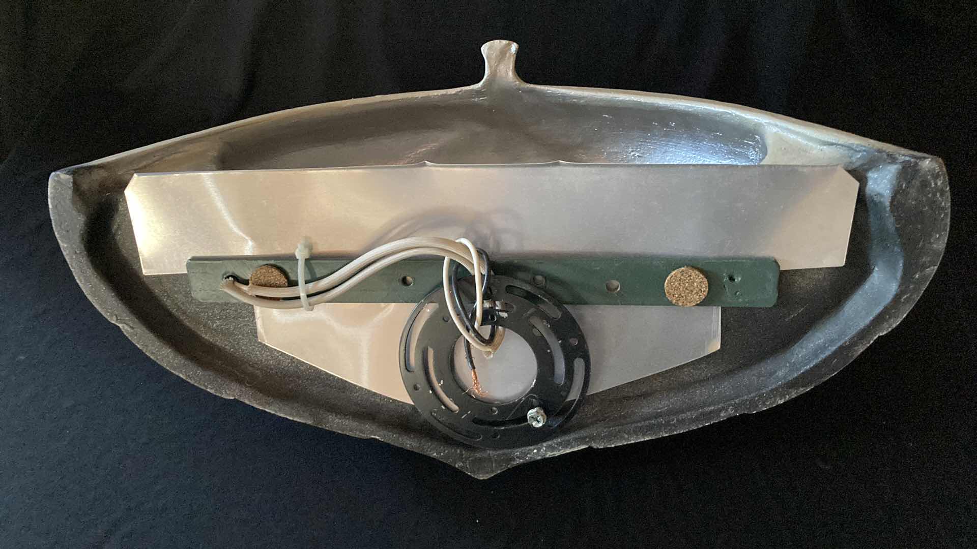 Photo 1 of DEREK MARSHALL PEARL FINISH CERAMIC SCONCES 17.5” X 7” H 9”