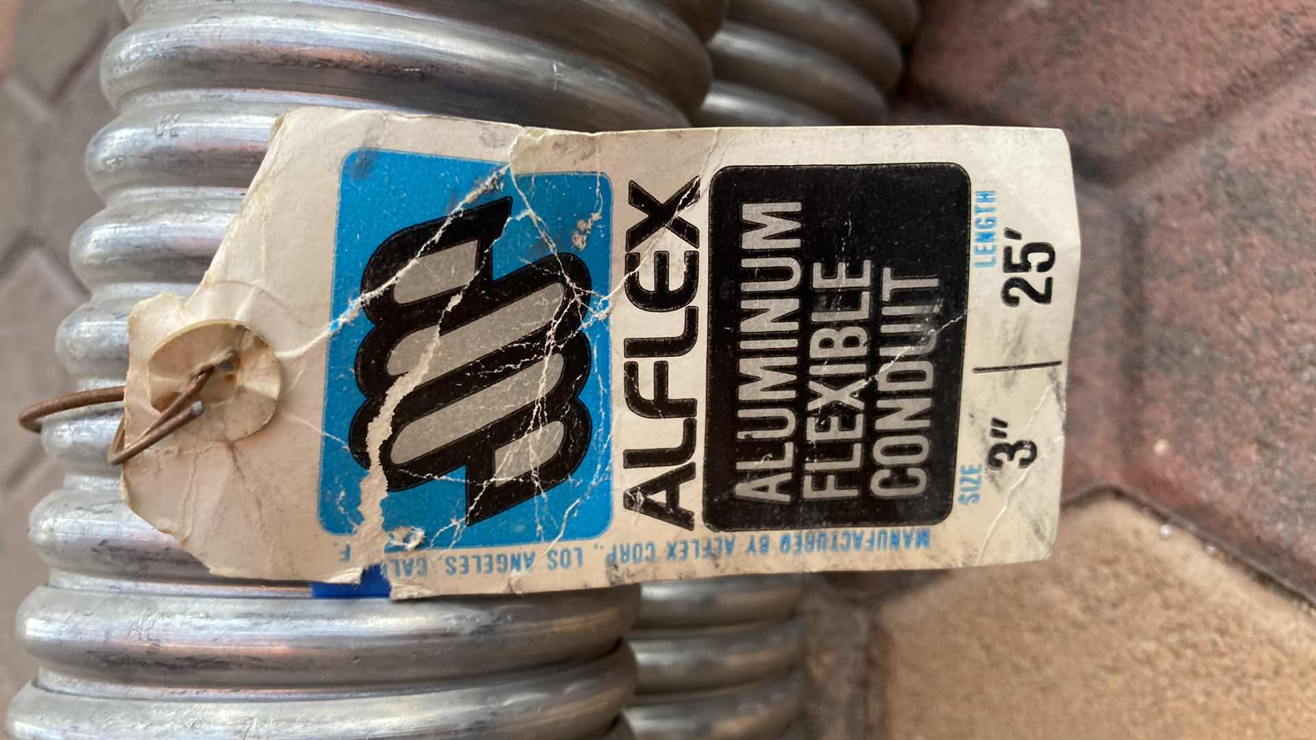 Photo 1 of ALFLEX ALUMINUM FLEXIBLE CONDUIT 3” X 25’