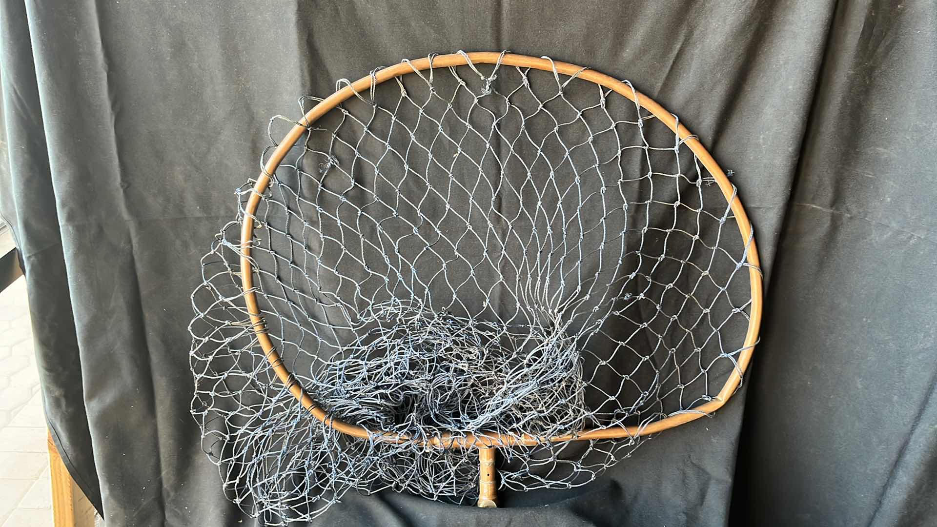 Photo 1 of VINTAGE COPPER FISHING NET 30” x 26.5”
