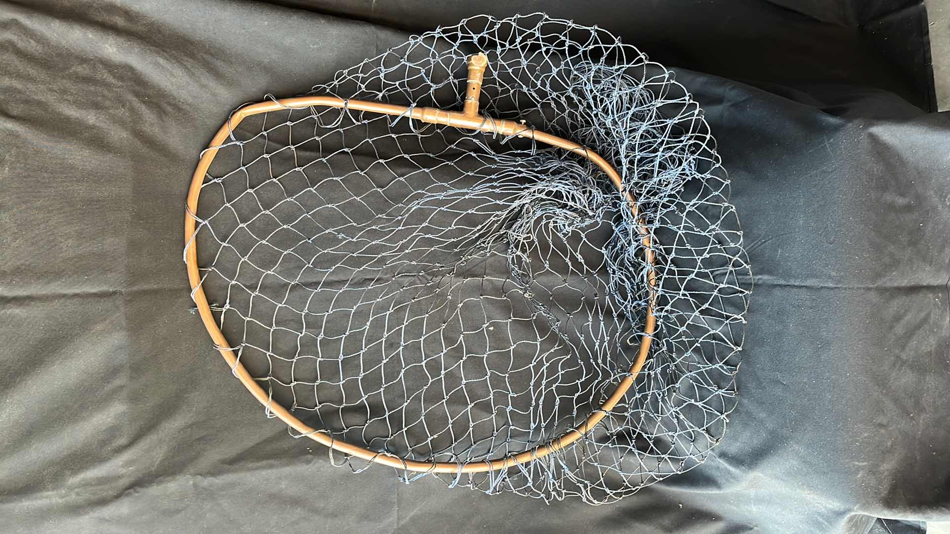 Photo 1 of VINTAGE COPPER FISHING NET 30” x 26.5”