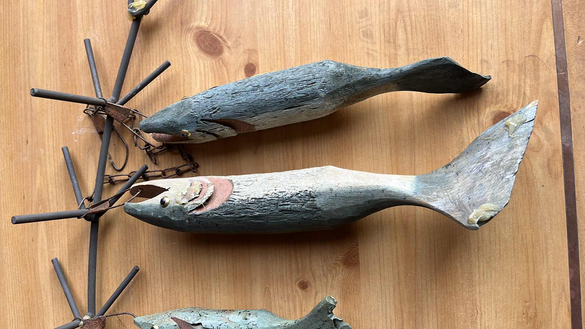 Photo 1 of VINTAGE FISHING WALL HANGING 35” X 21”