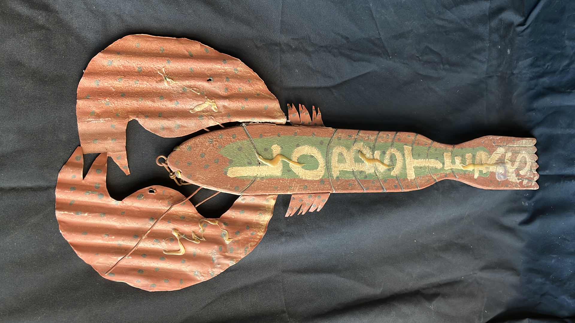 Photo 1 of VINTAGE WOOD & METAL WALL HANGING 17” X 45”