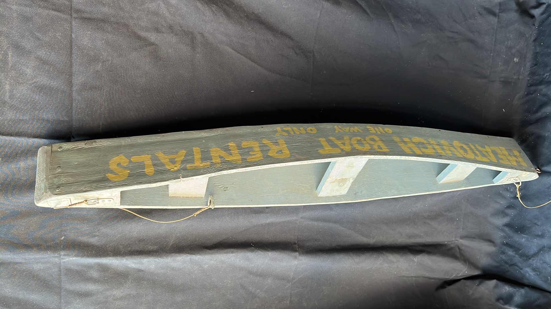 Photo 3 of VINTAGE WOODEN BOAT DECOR 55” X  6”
