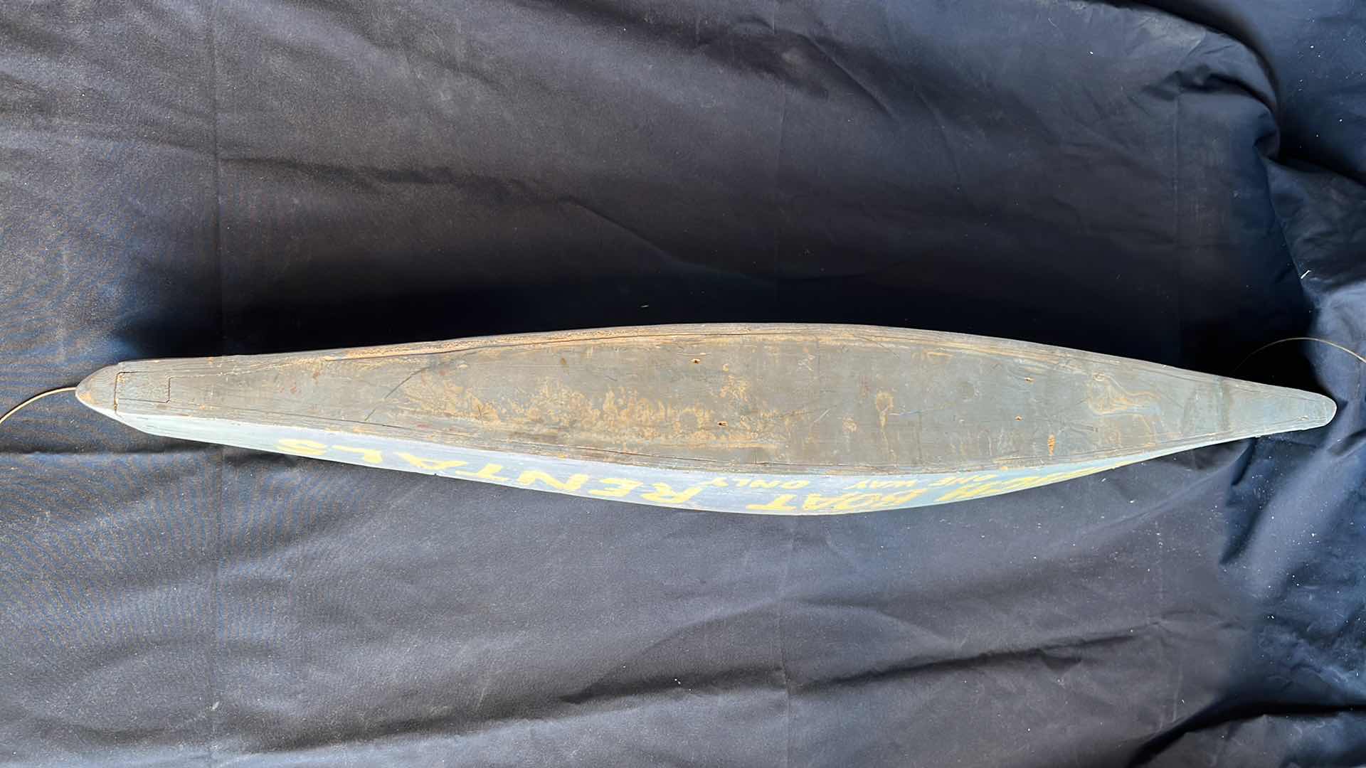 Photo 4 of VINTAGE WOODEN BOAT DECOR 55” X  6”