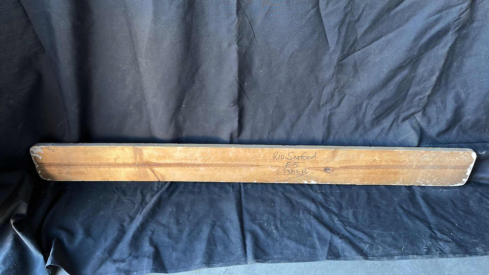 Photo 2 of VINTAGE WOOD PROMENADE DECK WALL HANGING 55” X 5.5”