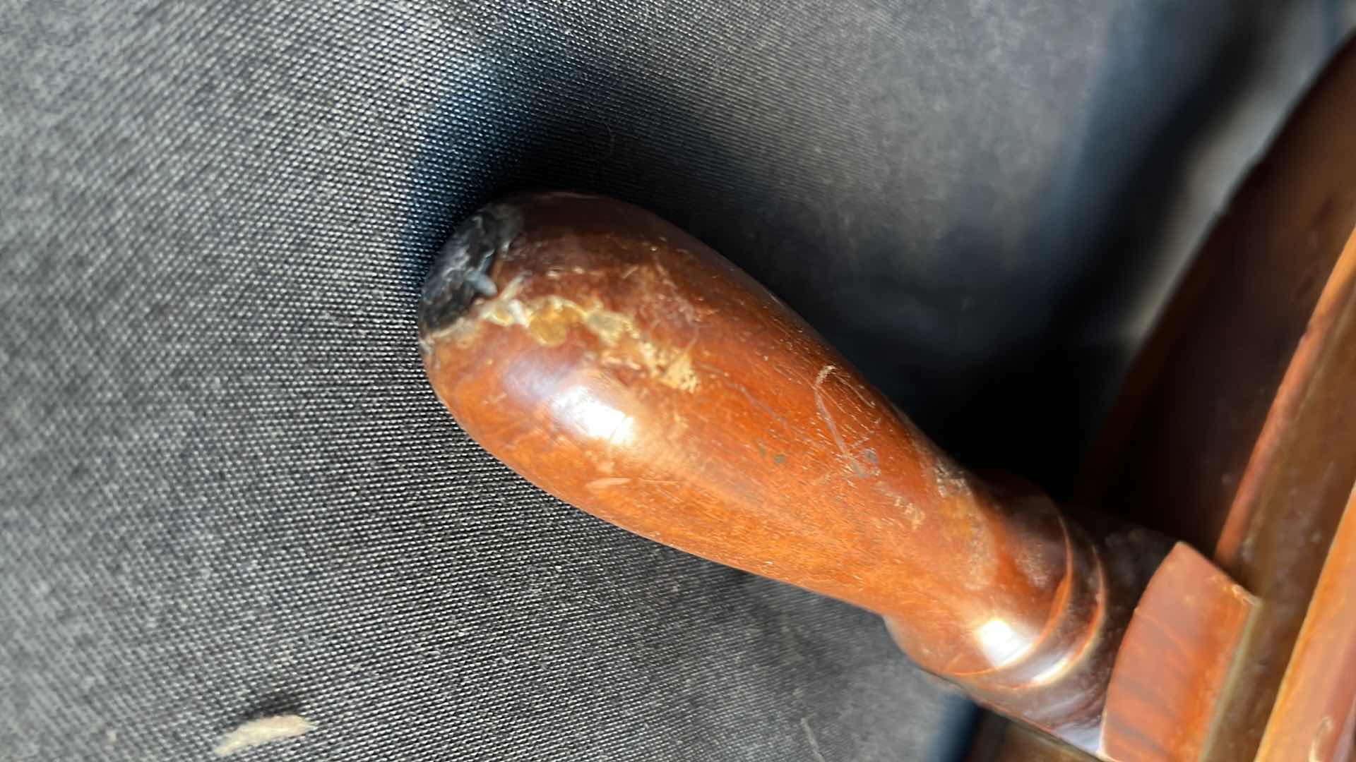 Photo 1 of VINTAGE WOODEN SHIP WHEEL 36.5”