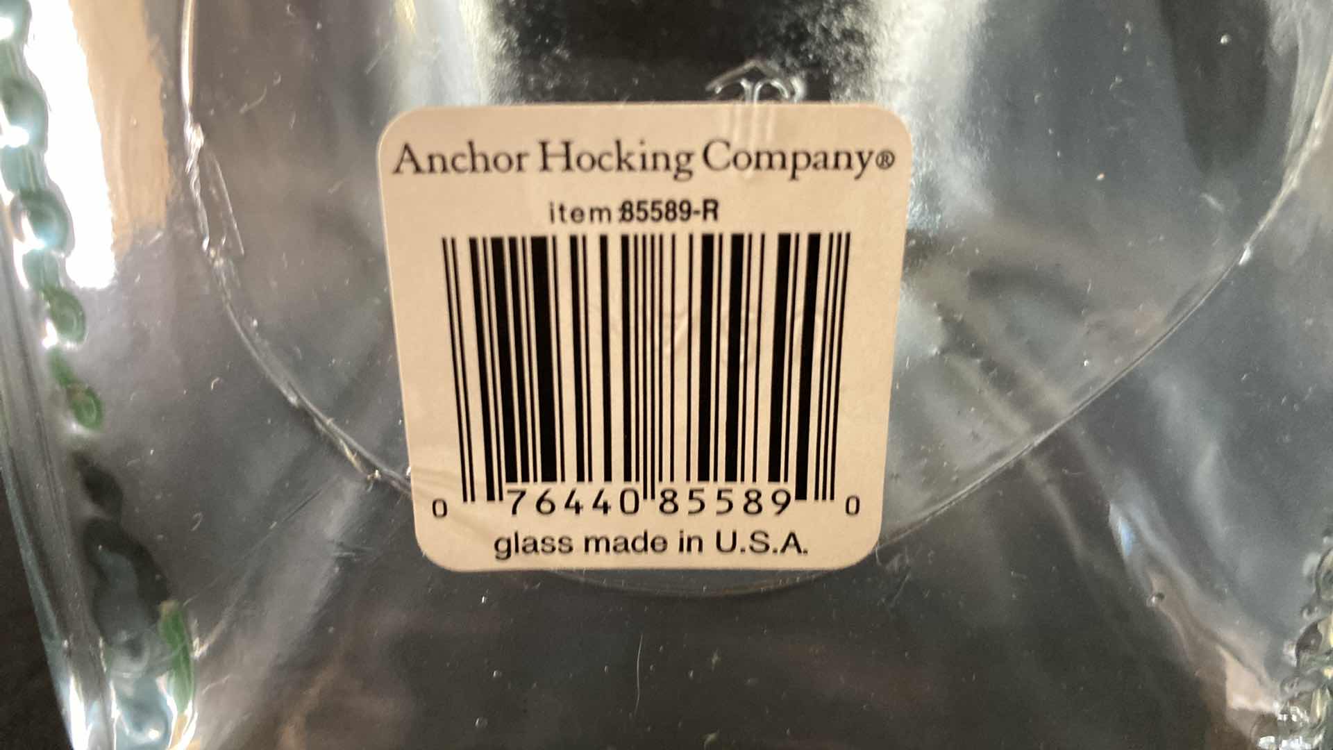 Photo 1 of NEW ANCHOR HOCKING CO 2QT SQUARE GLASS STORAGE JARS (4)