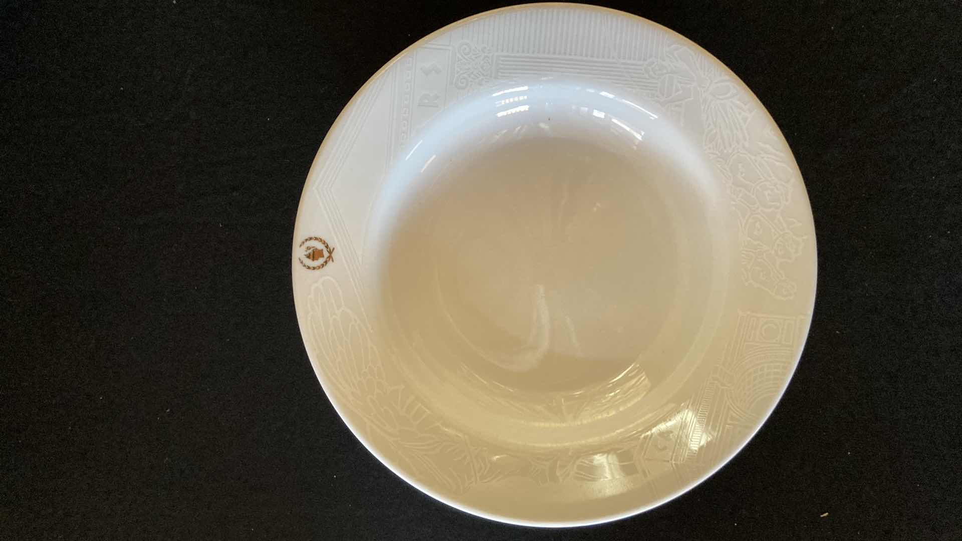 Photo 1 of CAESARS PALACE SANT ANREA ROYAL PORCELAIN 9.25” SALAD BOWLS (6)