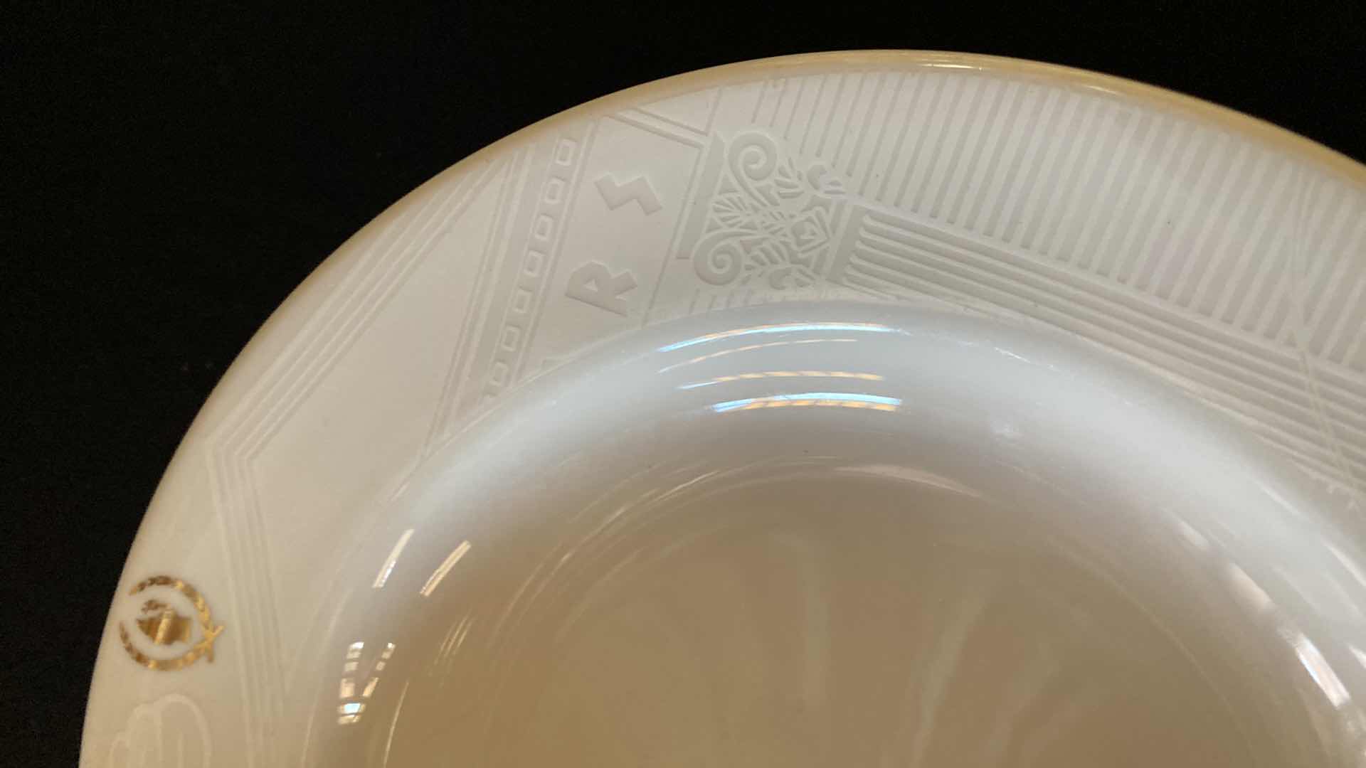 Photo 1 of CAESARS PALACE SANT ANREA ROYAL PORCELAIN 9.25” SALAD BOWLS (6)