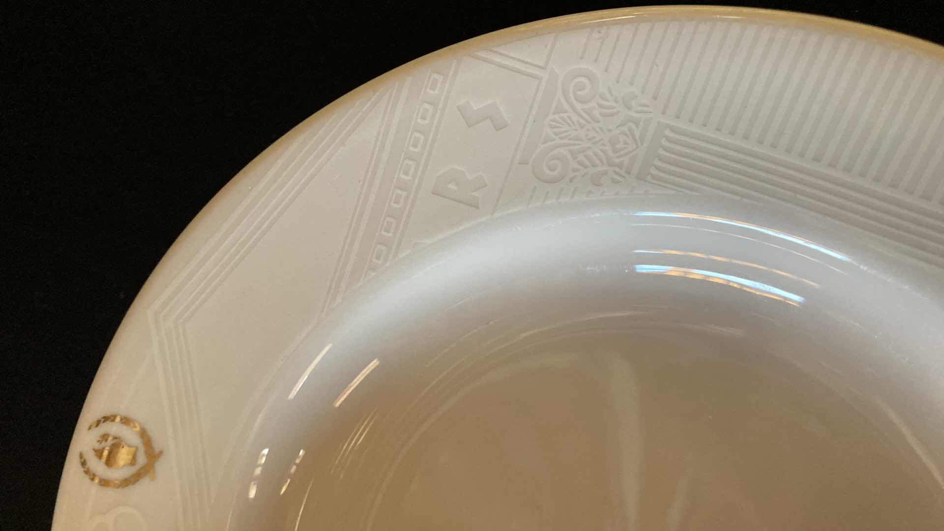 Photo 1 of CAESARS PALACE SANT ANREA ROYAL PORCELAIN 9.25” SALAD BOWLS (6)