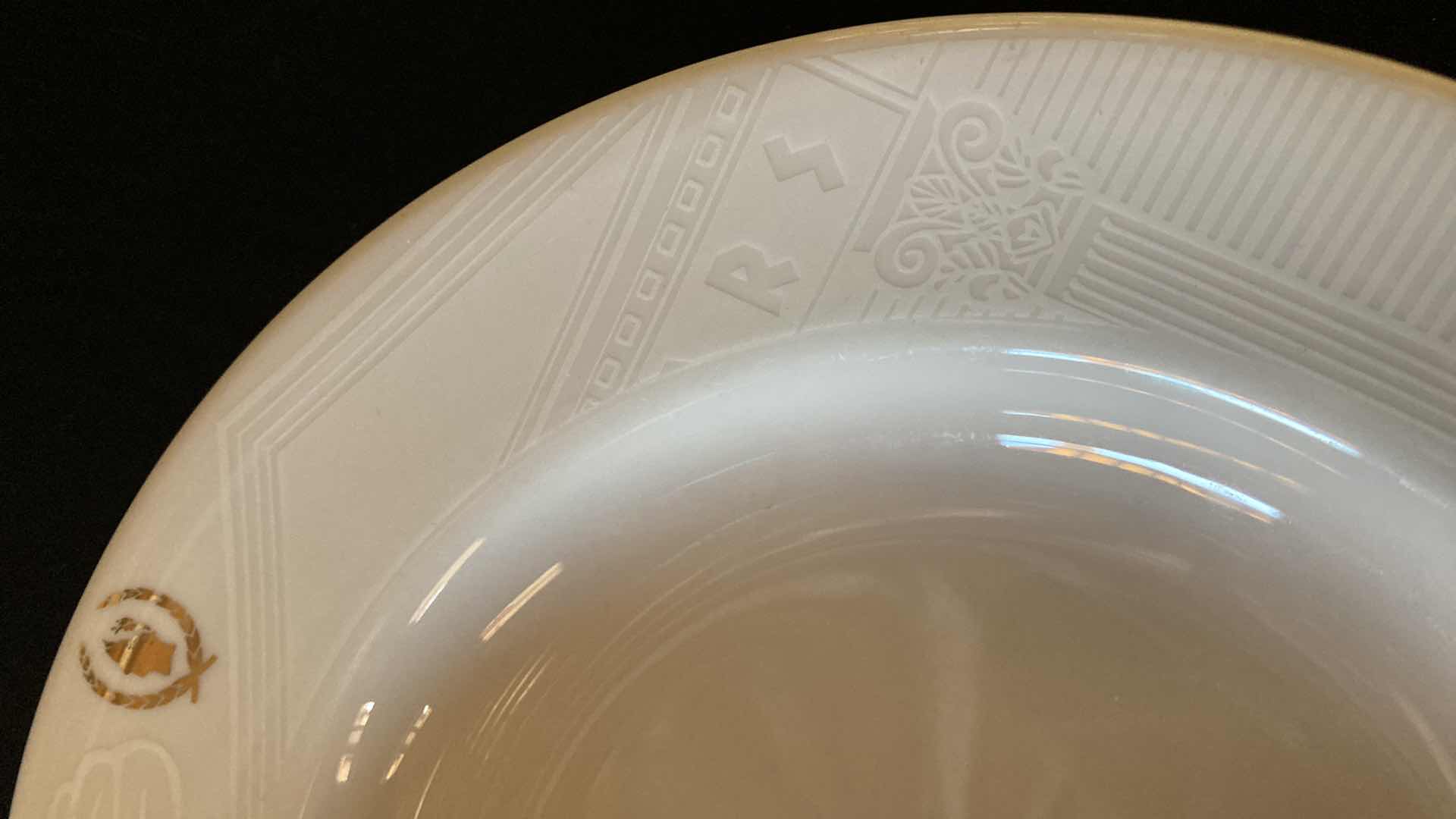 Photo 1 of CAESARS PALACE SANT ANREA ROYAL PORCELAIN 9.25” SALAD BOWLS (6)