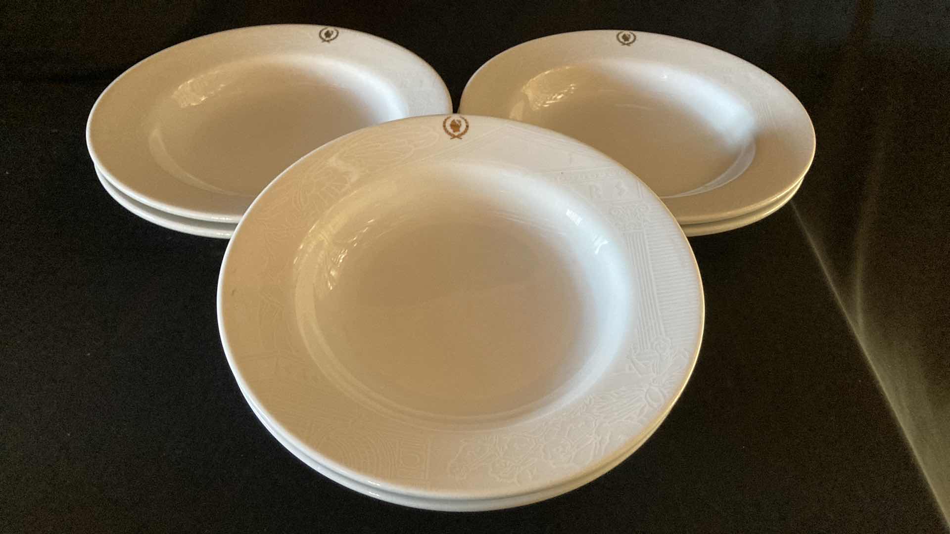 Photo 1 of CAESARS PALACE SANT ANREA ROYAL PORCELAIN 9.25” SALAD BOWLS (6)