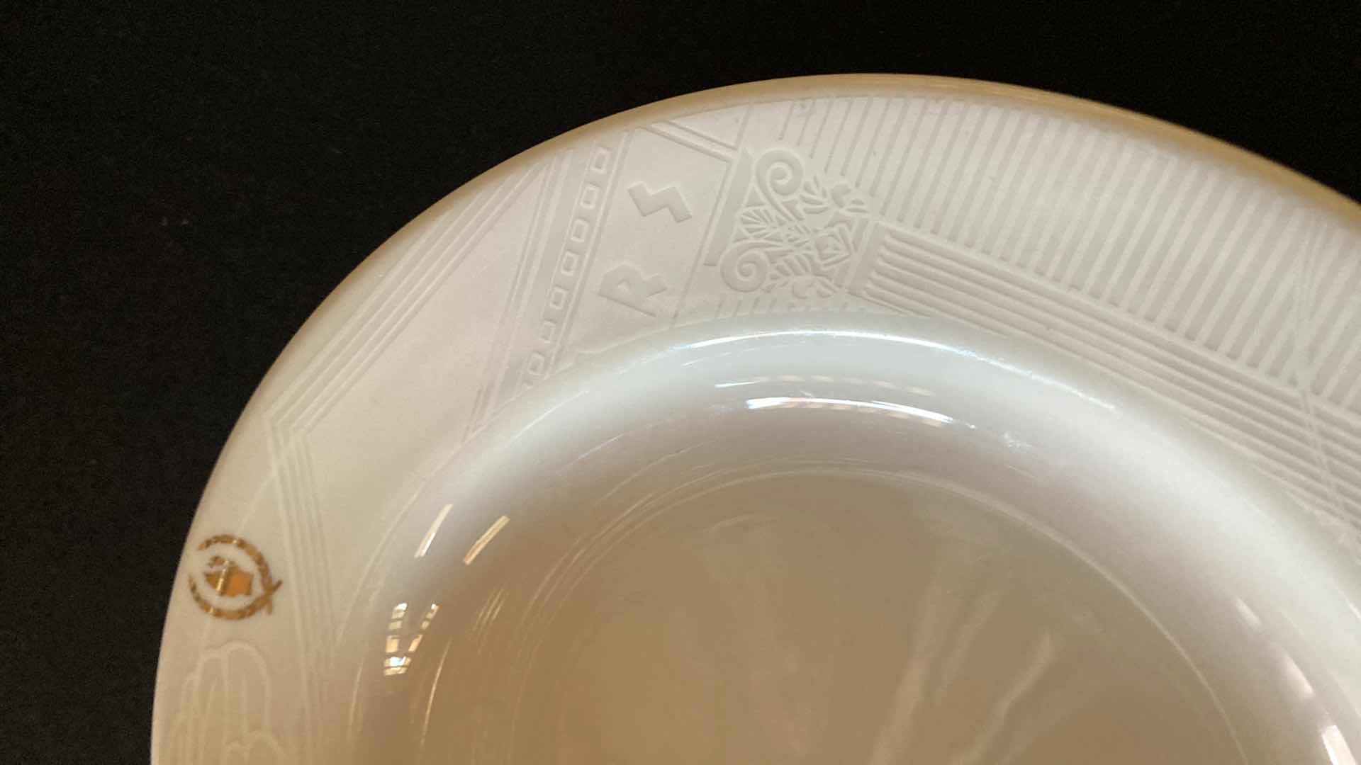 Photo 1 of CAESARS PALACE SANT ANREA ROYAL PORCELAIN 9.25” SALAD BOWLS (6)