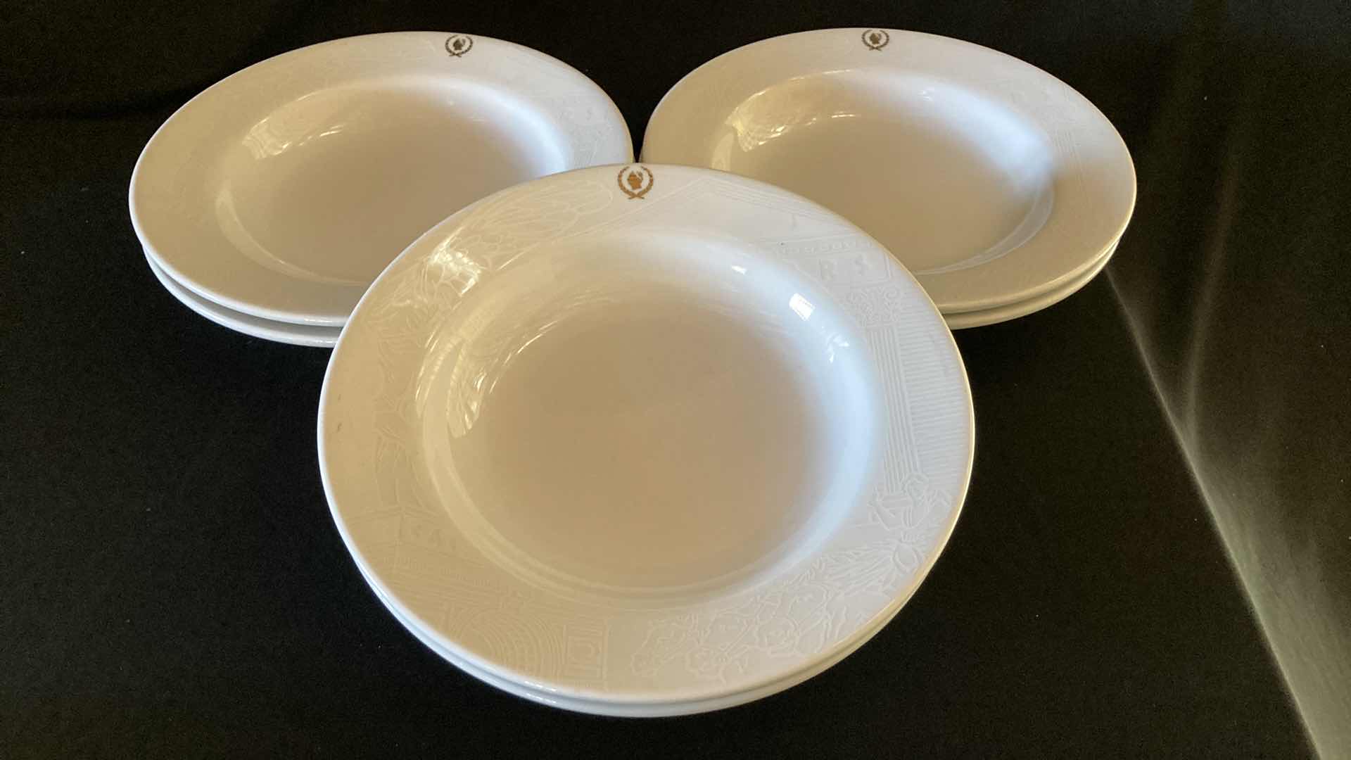 Photo 1 of CAESARS PALACE SANT ANREA ROYAL PORCELAIN 9.25” SALAD BOWLS (6)