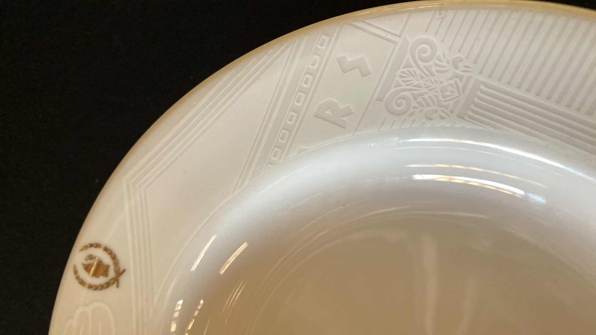 Photo 1 of CAESARS PALACE SANT ANREA ROYAL PORCELAIN 9.25” SALAD BOWLS (6)