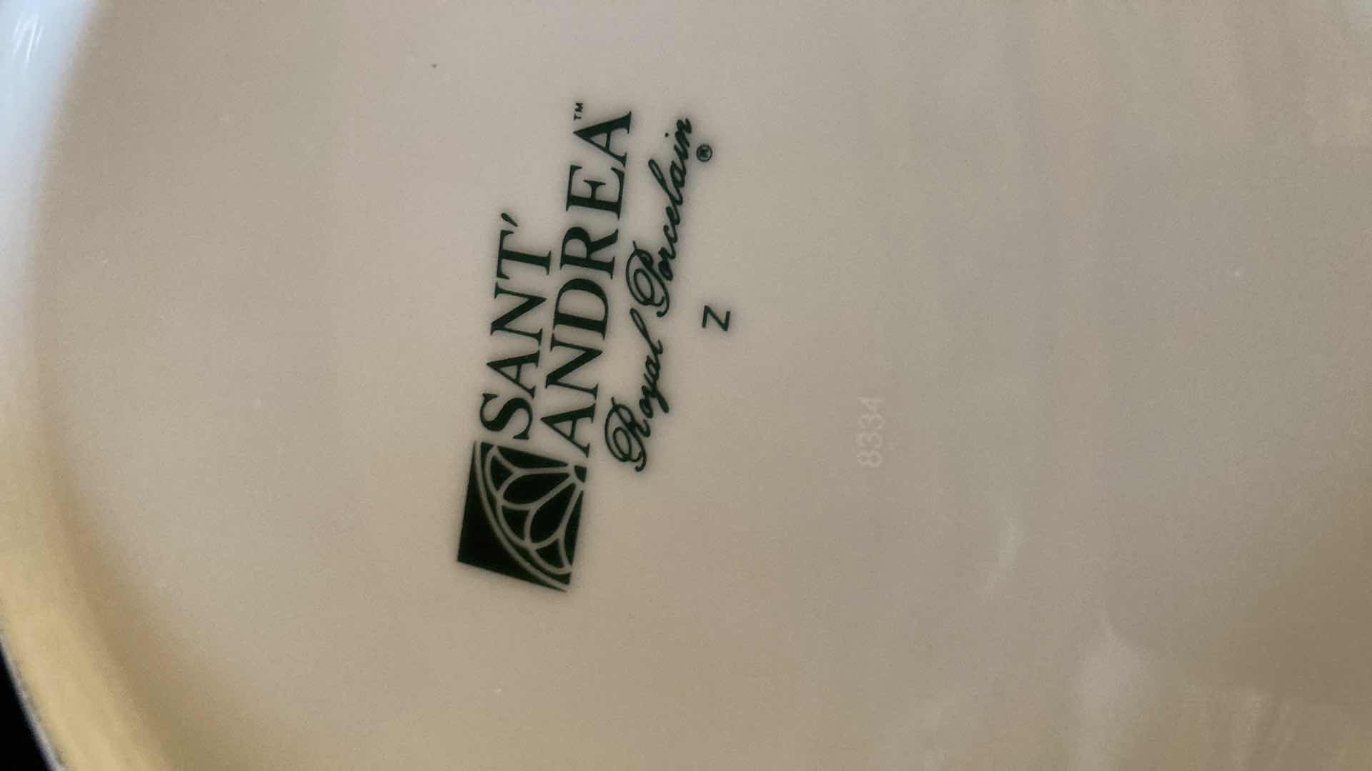 Photo 4 of CAESARS PALACE SANT ANREA ROYAL PORCELAIN 9.25” SALAD BOWLS (6)