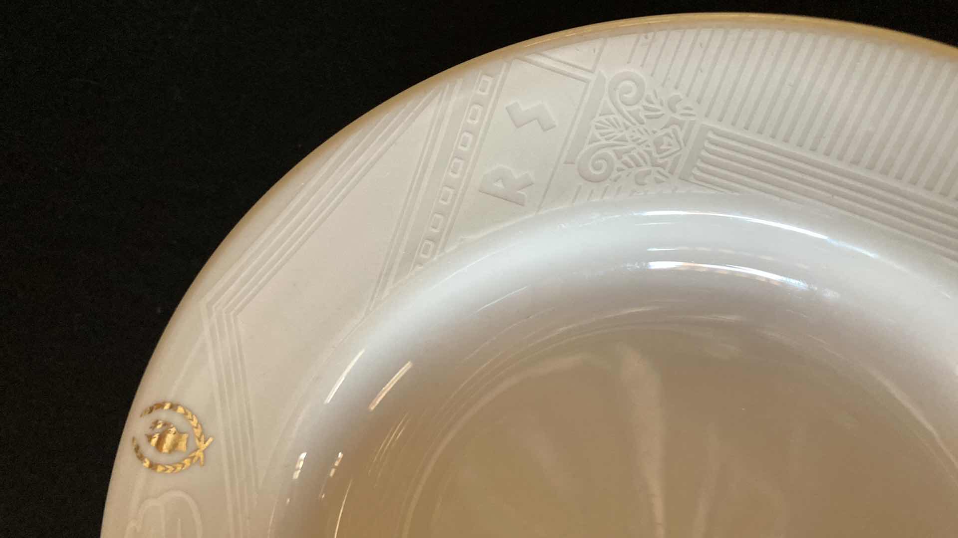 Photo 1 of CAESARS PALACE SANT ANREA ROYAL PORCELAIN 9.25” SALAD BOWLS (6)