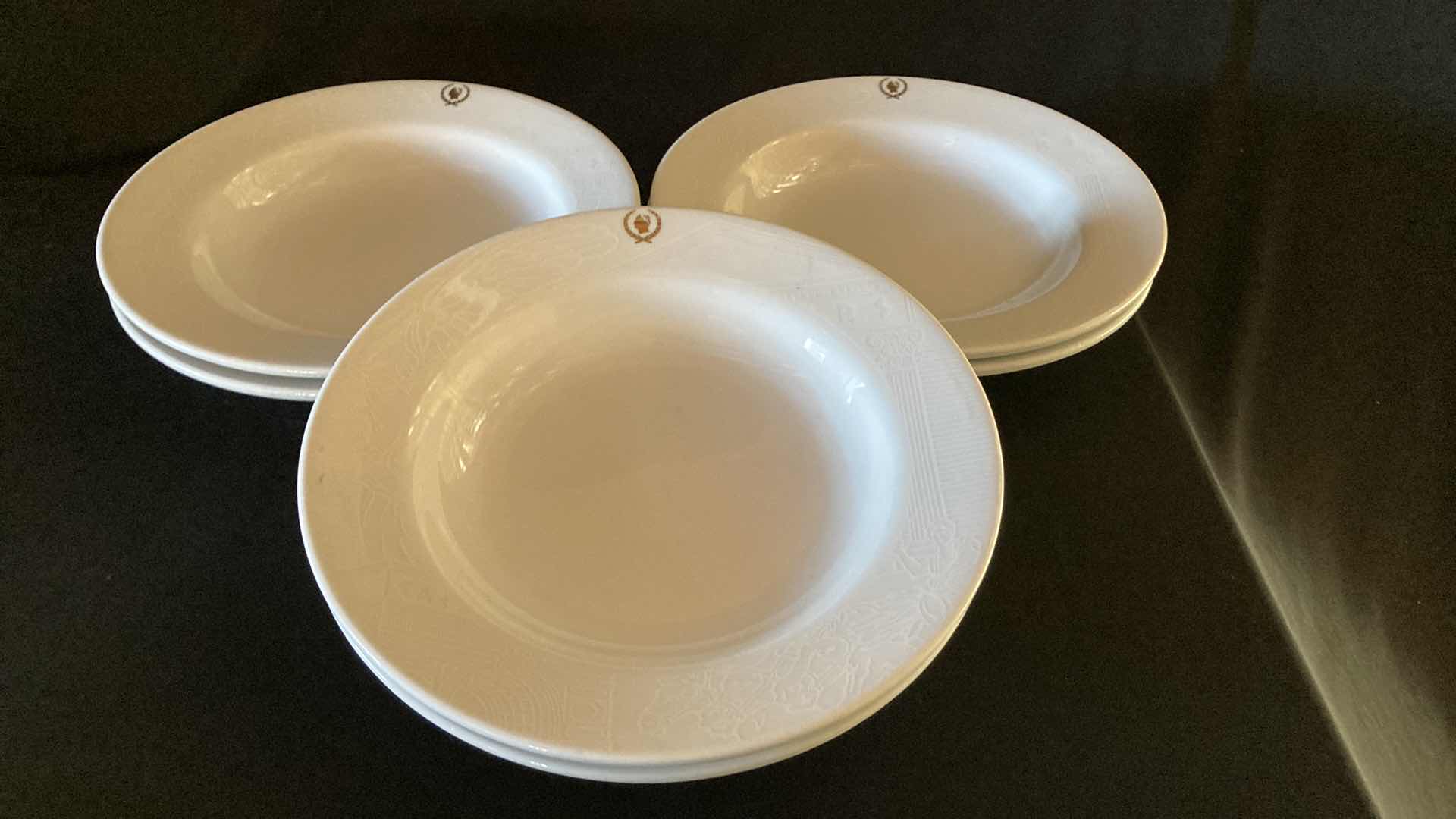 Photo 1 of CAESARS PALACE SANT ANREA ROYAL PORCELAIN 9.25” SALAD BOWLS (6)