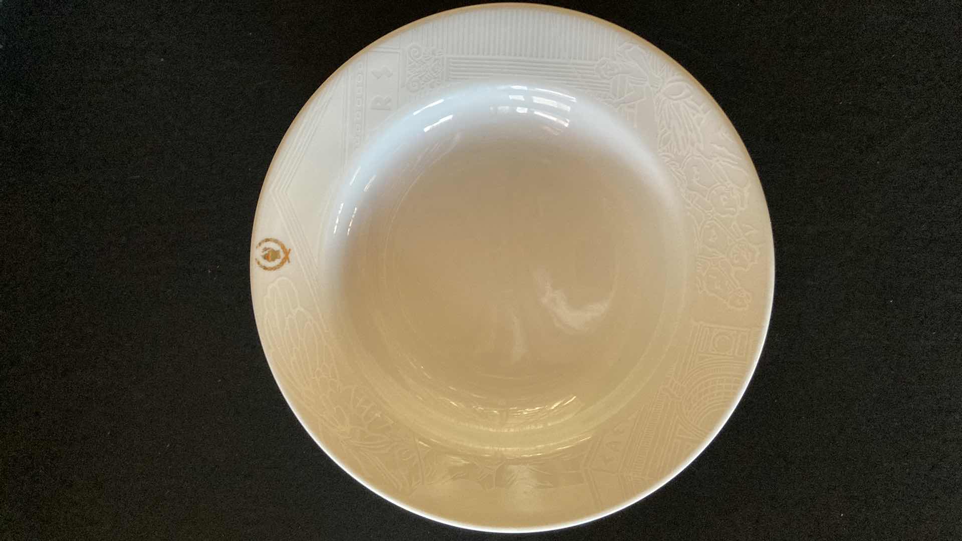 Photo 1 of CAESARS PALACE SANT ANREA ROYAL PORCELAIN 9.25” SALAD BOWLS (6)