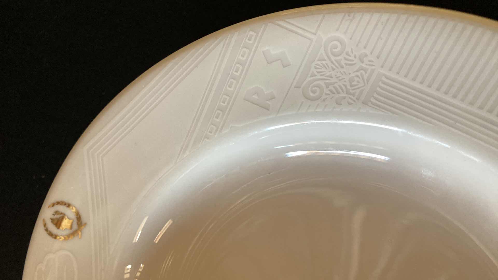 Photo 1 of CAESARS PALACE SANT ANREA ROYAL PORCELAIN 9.25” SALAD BOWLS (6)