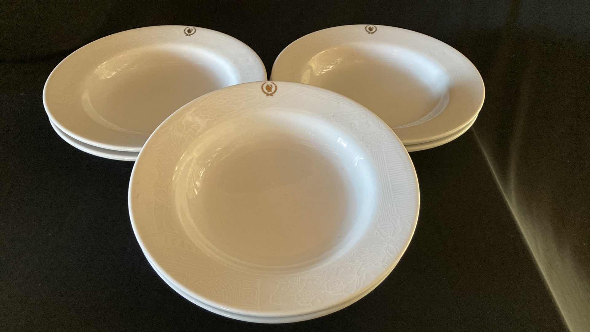 Photo 1 of CAESARS PALACE SANT ANREA ROYAL PORCELAIN 9.25” SALAD BOWLS (6)
