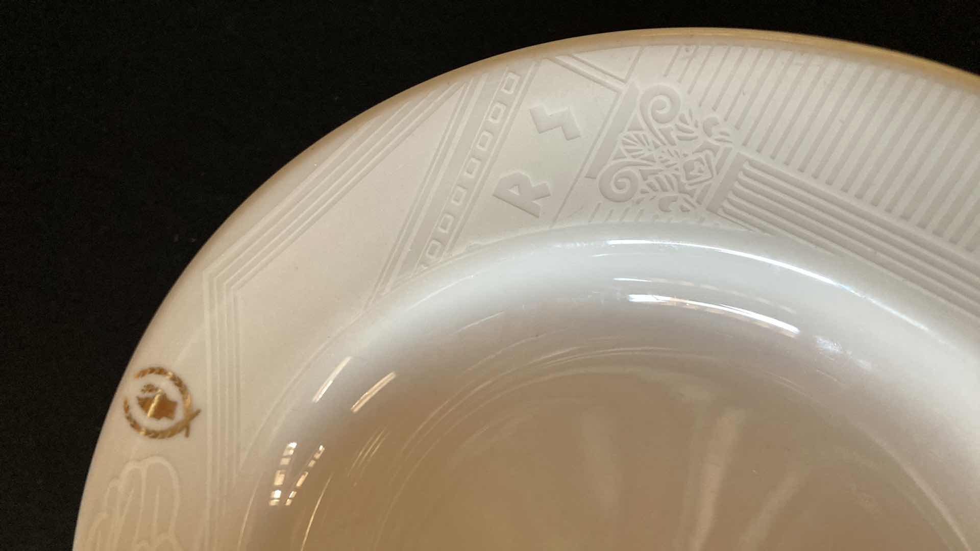 Photo 1 of CAESARS PALACE SANT ANREA ROYAL PORCELAIN 9.25” SALAD BOWLS (6)