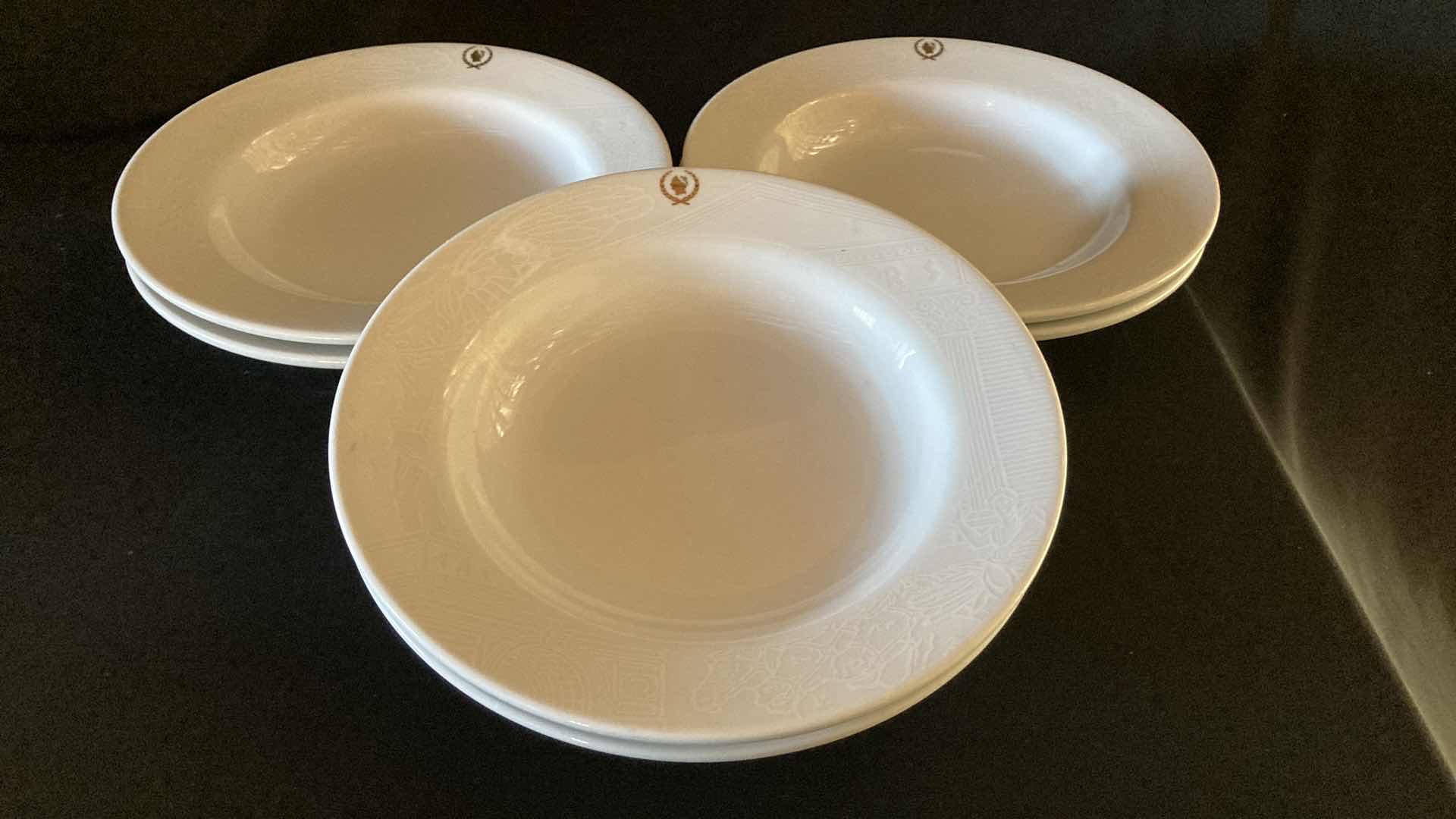Photo 1 of CAESARS PALACE SANT ANREA ROYAL PORCELAIN 9.25” SALAD BOWLS (6)