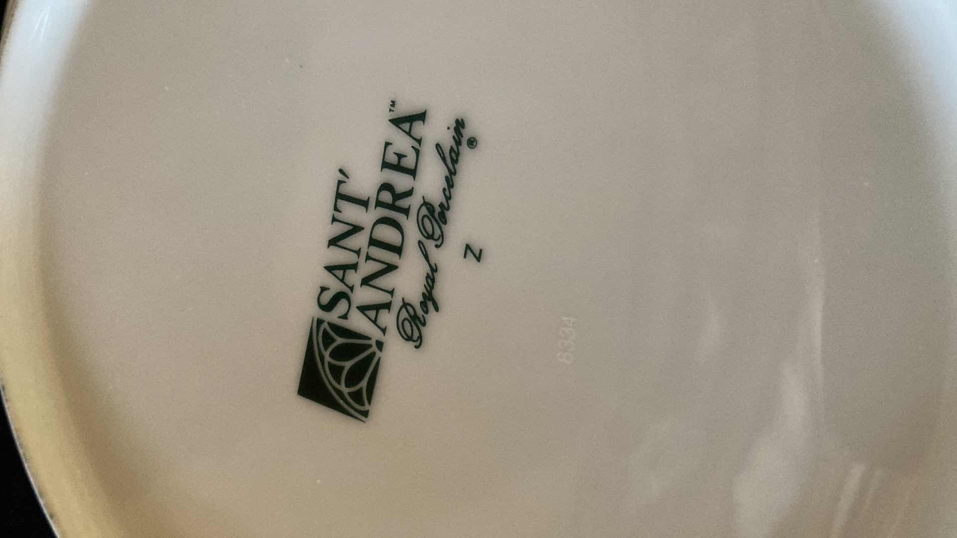 Photo 1 of CAESARS PALACE SANT ANREA ROYAL PORCELAIN 9.25” SALAD BOWLS (6)