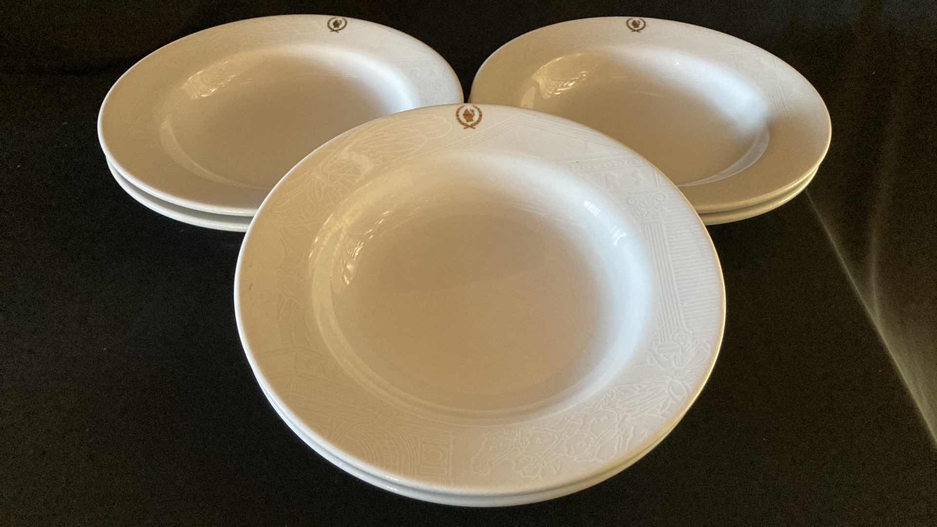 Photo 1 of CAESARS PALACE SANT ANREA ROYAL PORCELAIN 9.25” SALAD BOWLS (6)