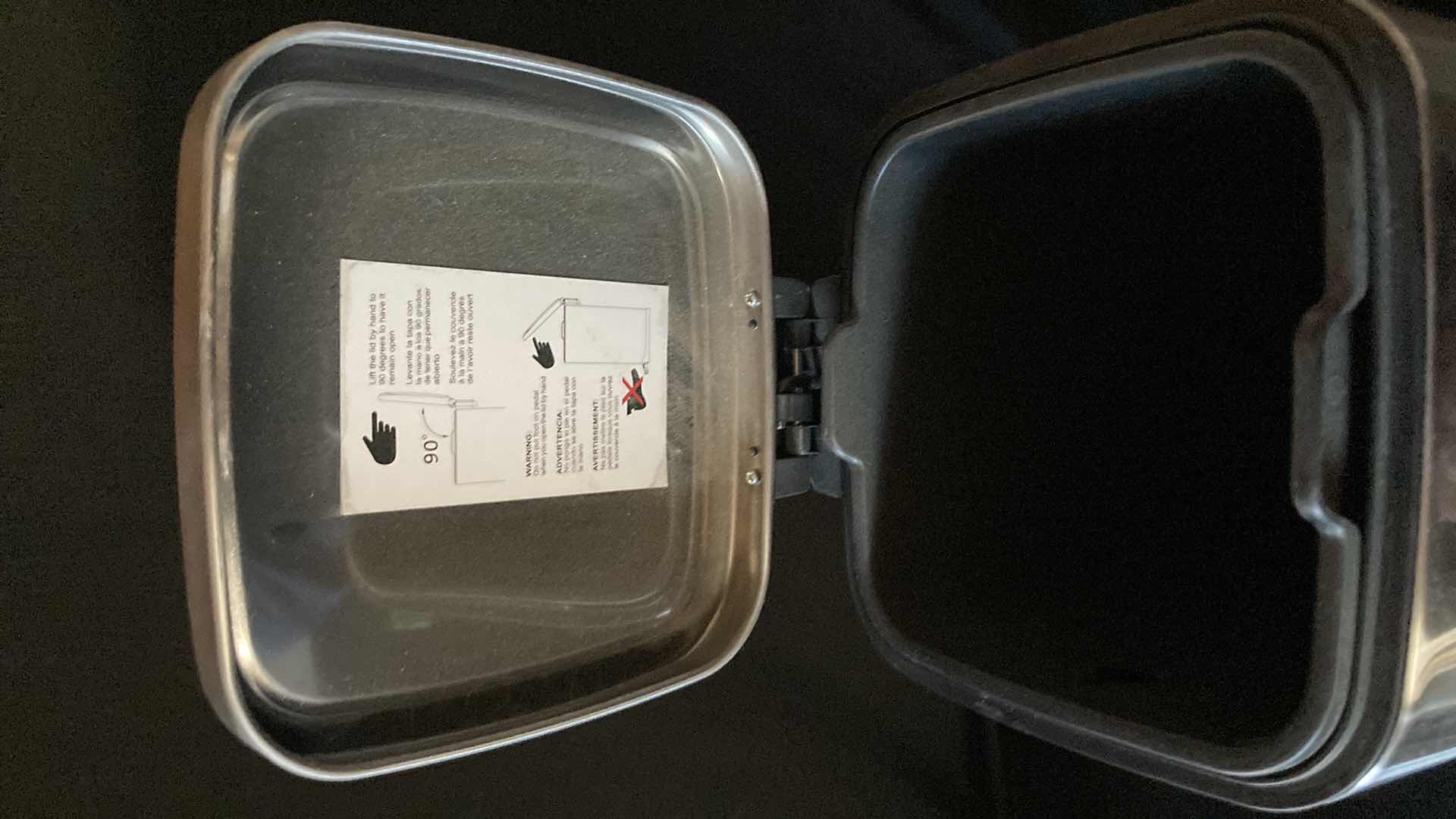 Photo 4 of STAINLESS STEEL MINI TRASHCAN 8” X 10” H 11.25”