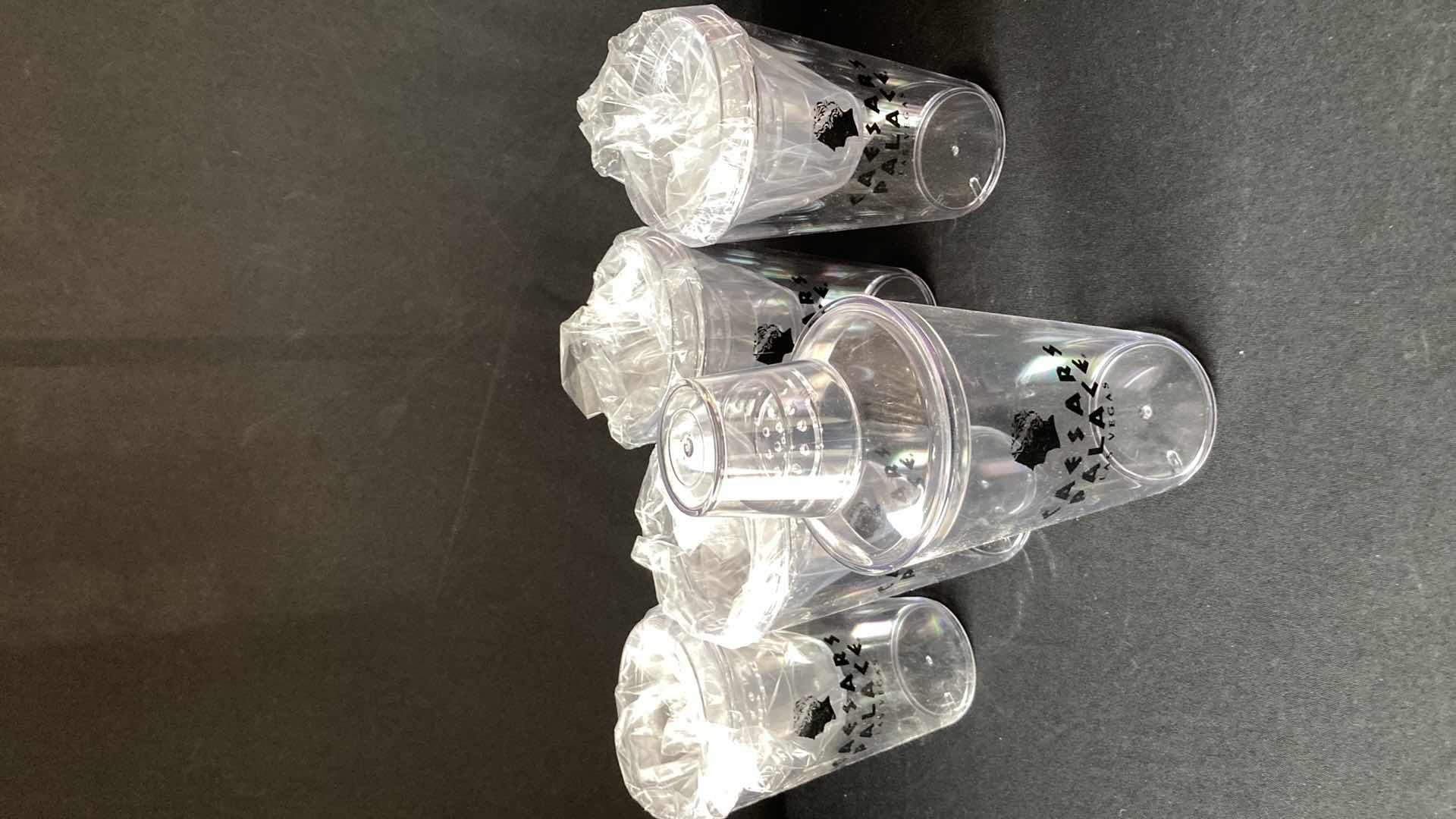 Photo 1 of NEW CAESARS PALACE PLASTIC SHAKERS (5)