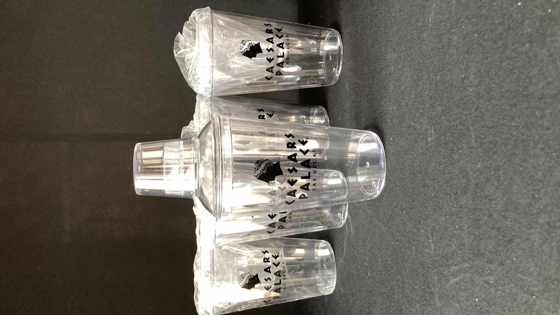 Photo 1 of NEW CAESARS PALACE PLASTIC SHAKERS (5)