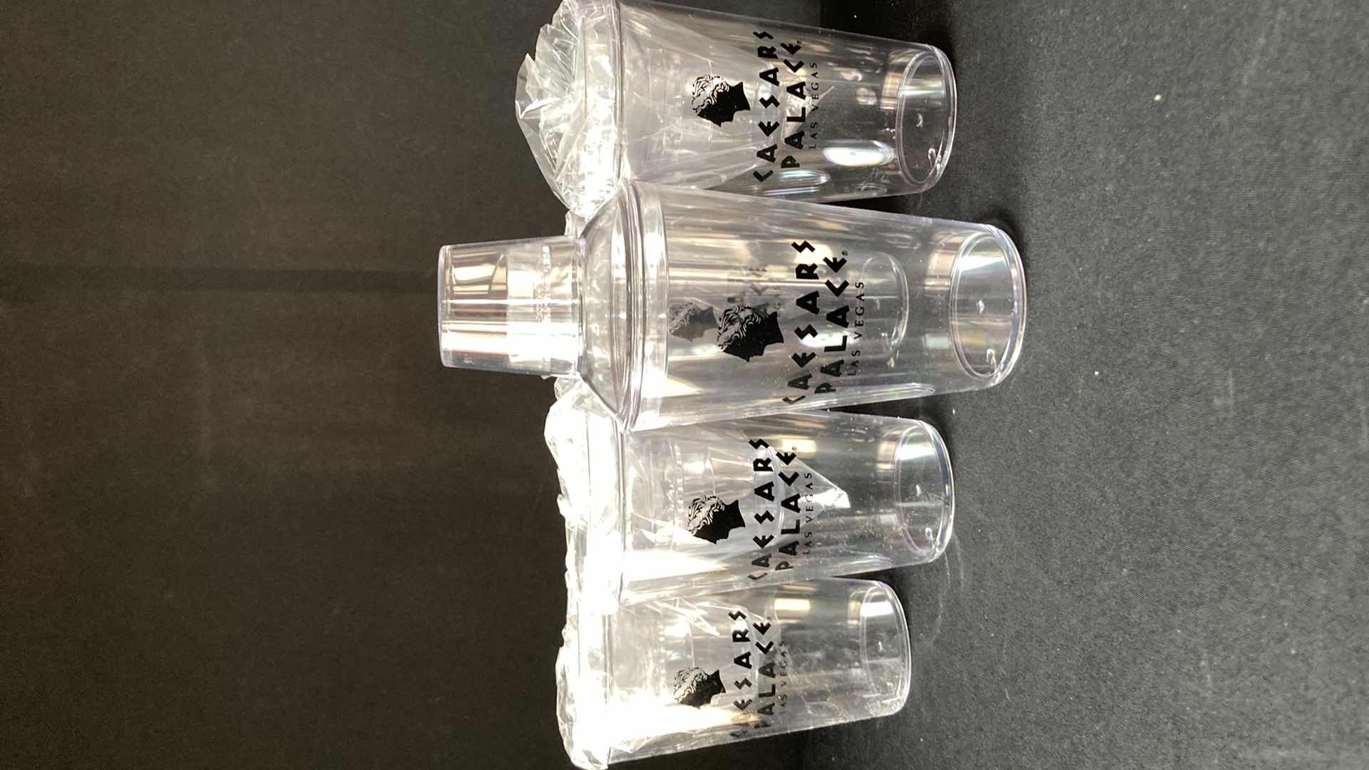 Photo 1 of NEW CAESARS PALACE PLASTIC SHAKERS (5)