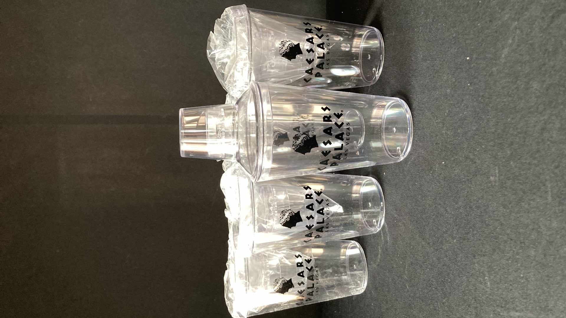 Photo 1 of NEW CAESARS PALACE PLASTIC SHAKERS (5)