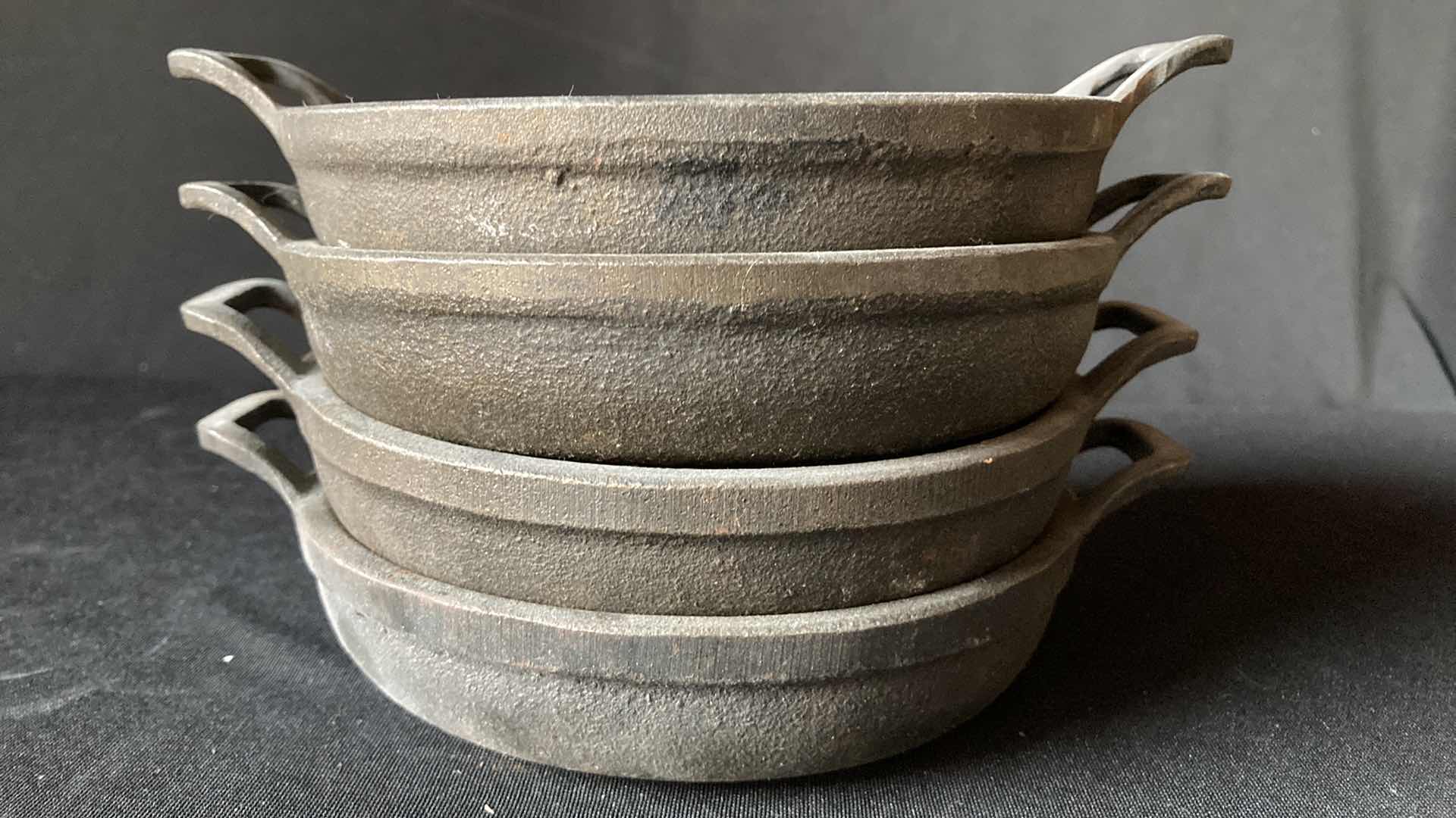 Photo 2 of CAST IRON 5.5” SKILLETS (4)