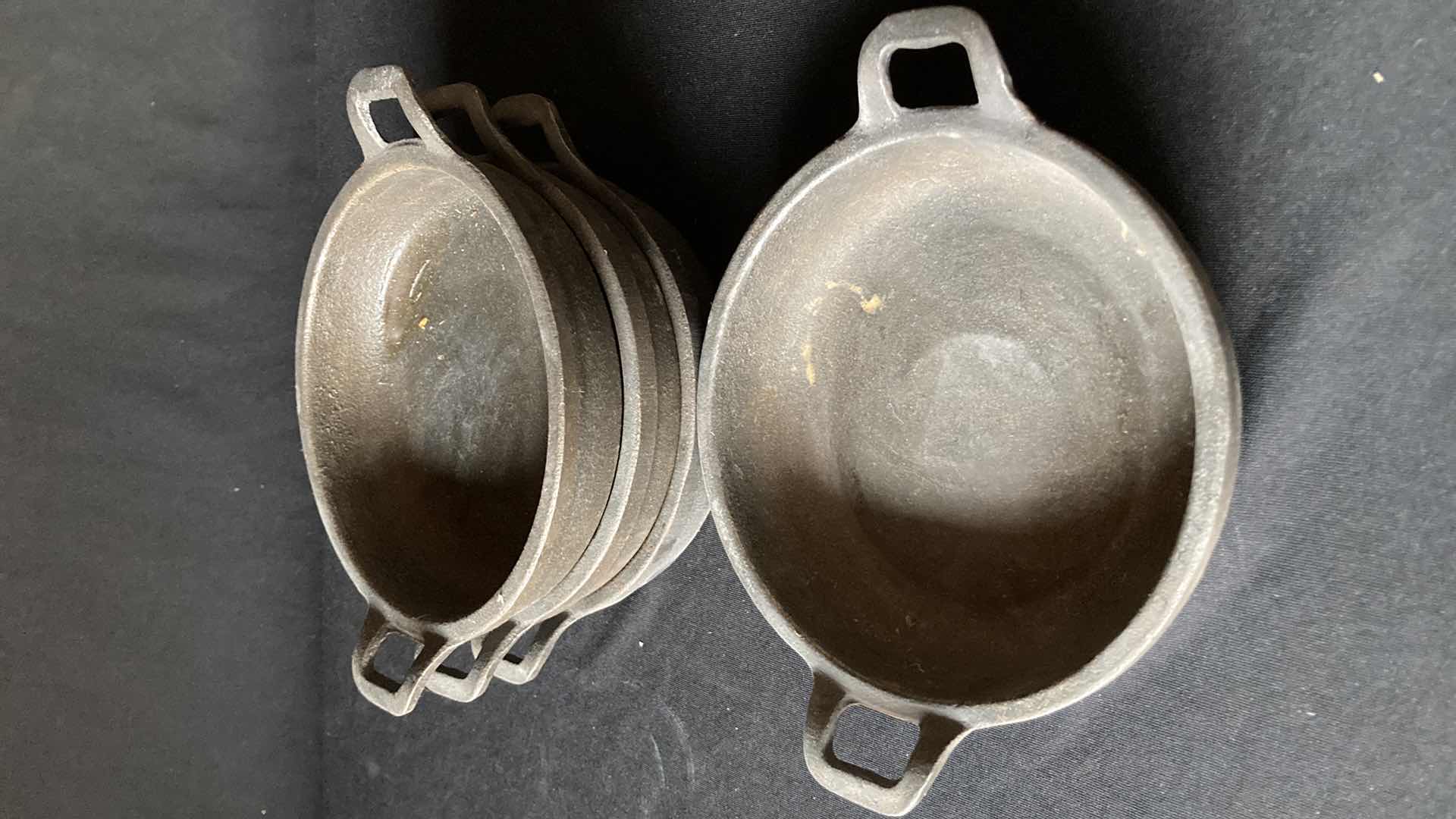 Photo 1 of CAST IRON 5.5” SKILLETS (4)