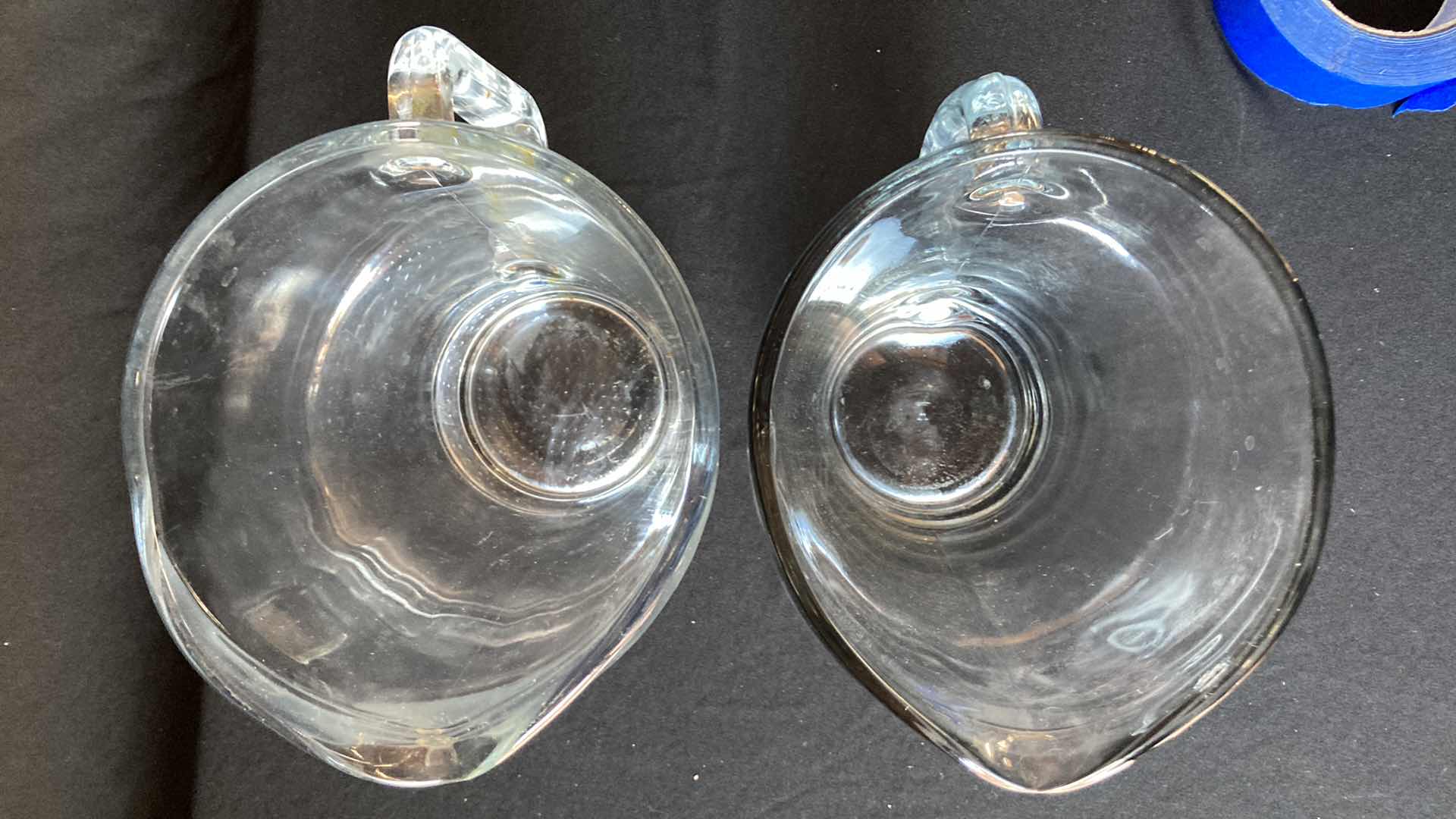Photo 1 of CLEAR GLASS 9” BAR PITCHERS (2)