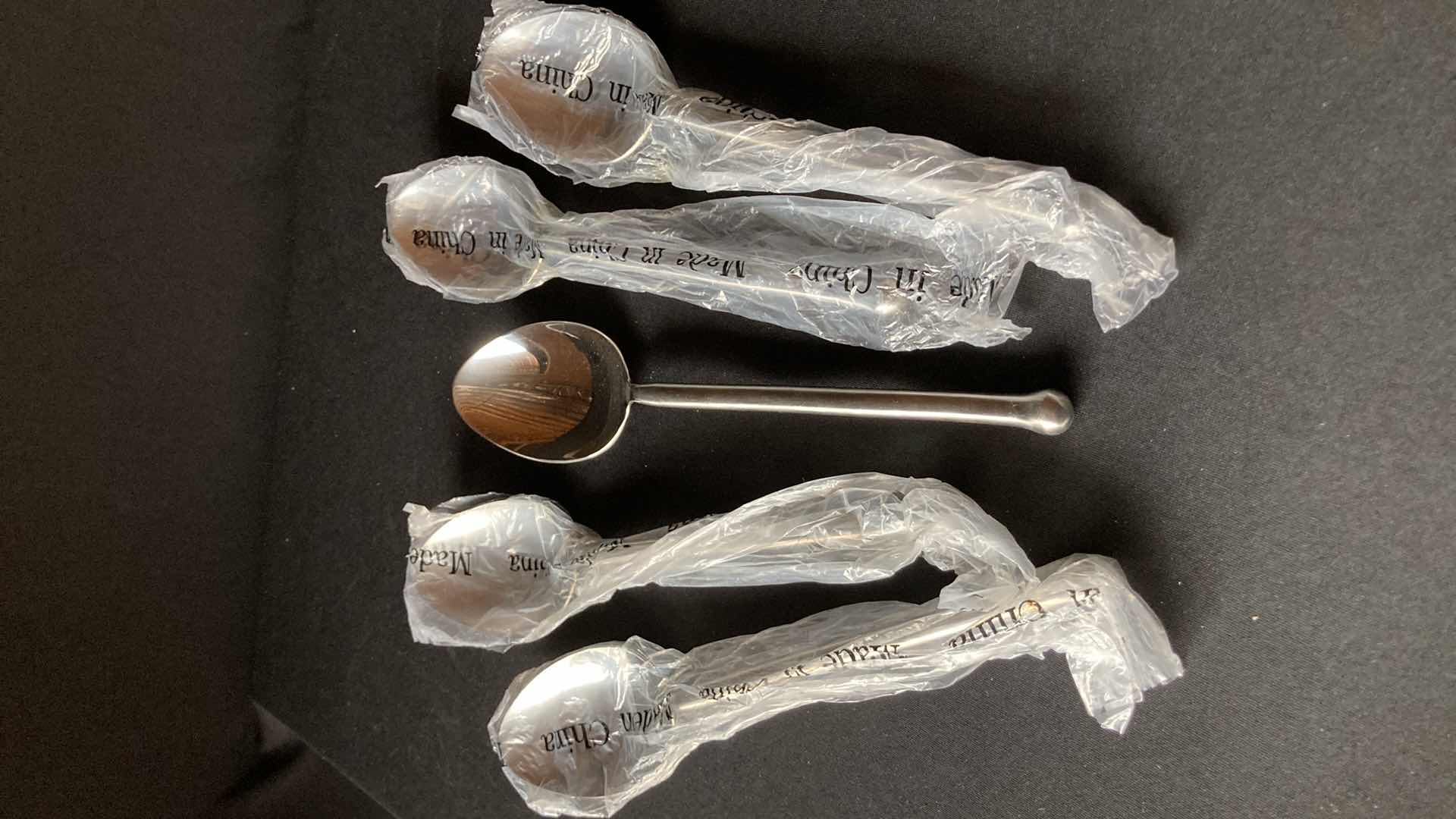 Photo 1 of NEW WALCO STAINLESS STEEL SERVING SPOONS (5) 10.5”