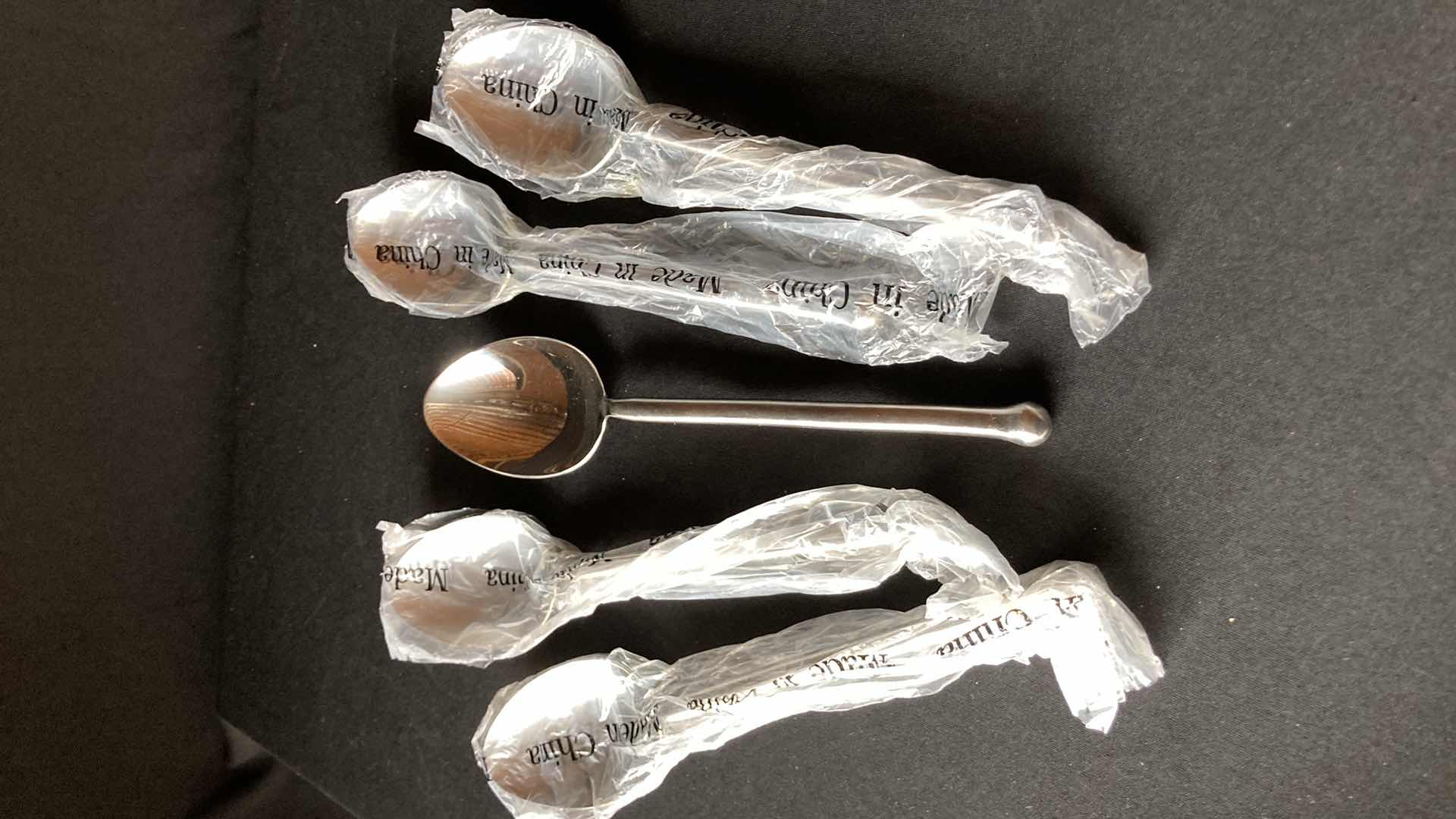 Photo 1 of NEW WALCO STAINLESS STEEL SERVING SPOONS (5) 10.5”