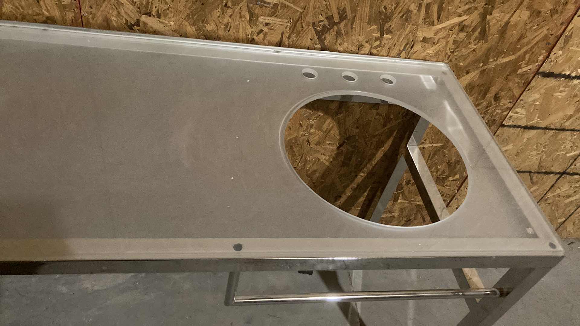 Photo 6 of NEW DECOLAV BATHROOM VANITY GLASSTOP COUNTER MODEL 5575 80” X 24” H 32.5”