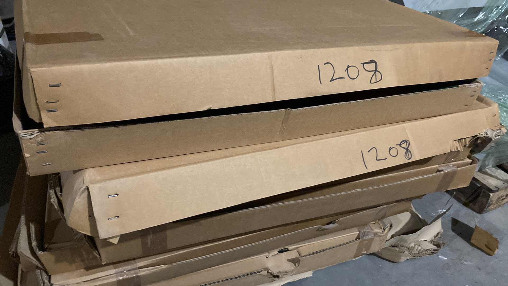 Photo 3 of ABSTRACT COLORED CARPET TILES (APPROX 30) 36” X 36”