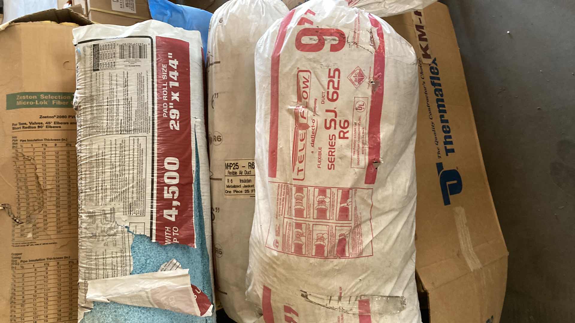 Photo 1 of INSULATION VARIOUS SIZES & PURPOSES ON PALLET