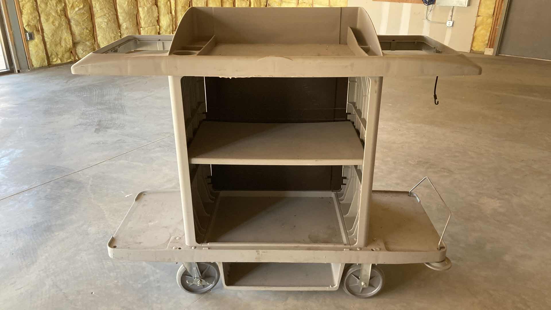 Photo 1 of RUBBERMAID COMMERCIAL CATERING ROLLING CART 60” X 22” H50”