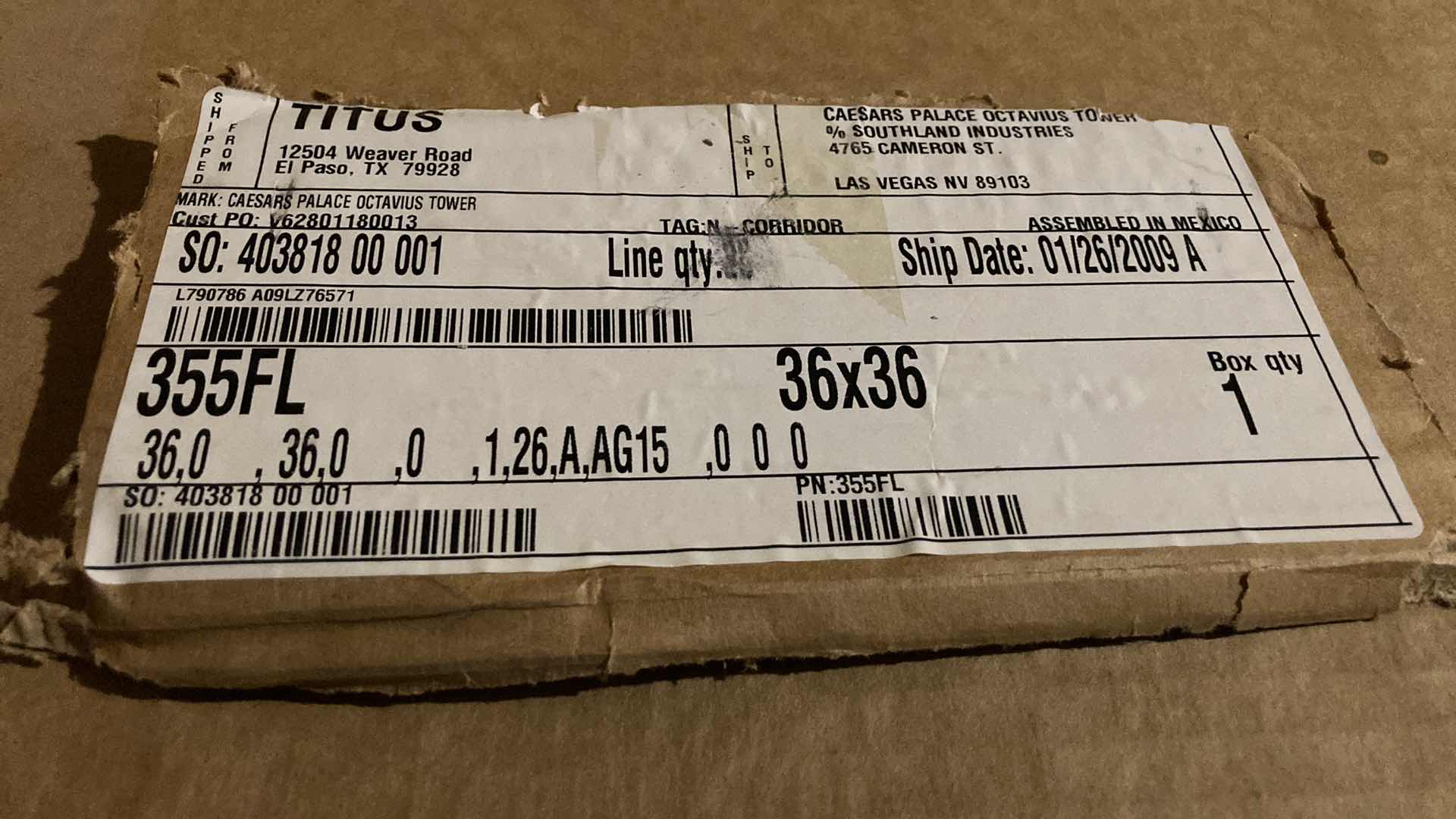 Photo 1 of NEW TITUS AIR VENT COVER 36” X 36” H 2.75”