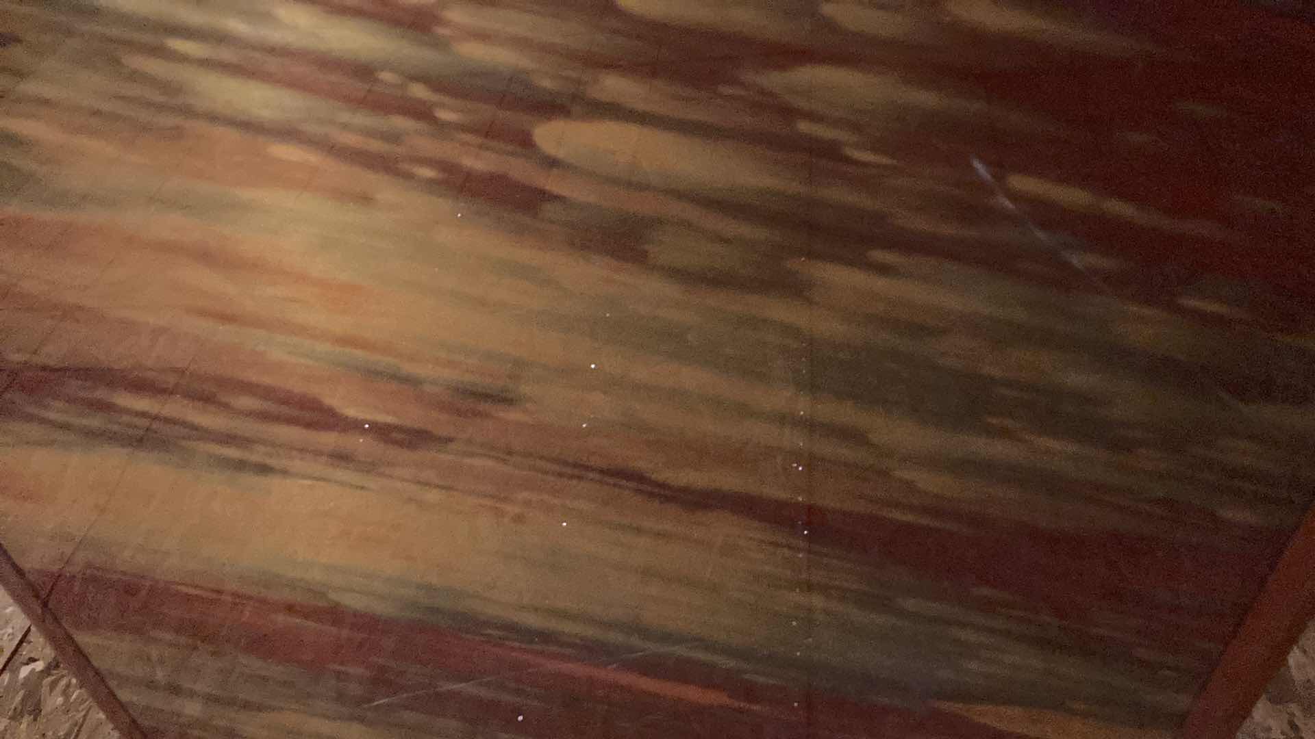 Photo 6 of DESIGN WORKS RESIN COATED TABLE TOP W SOLID STEEL BASE 38” X 30” H 30.5” (NO HARDWARE)