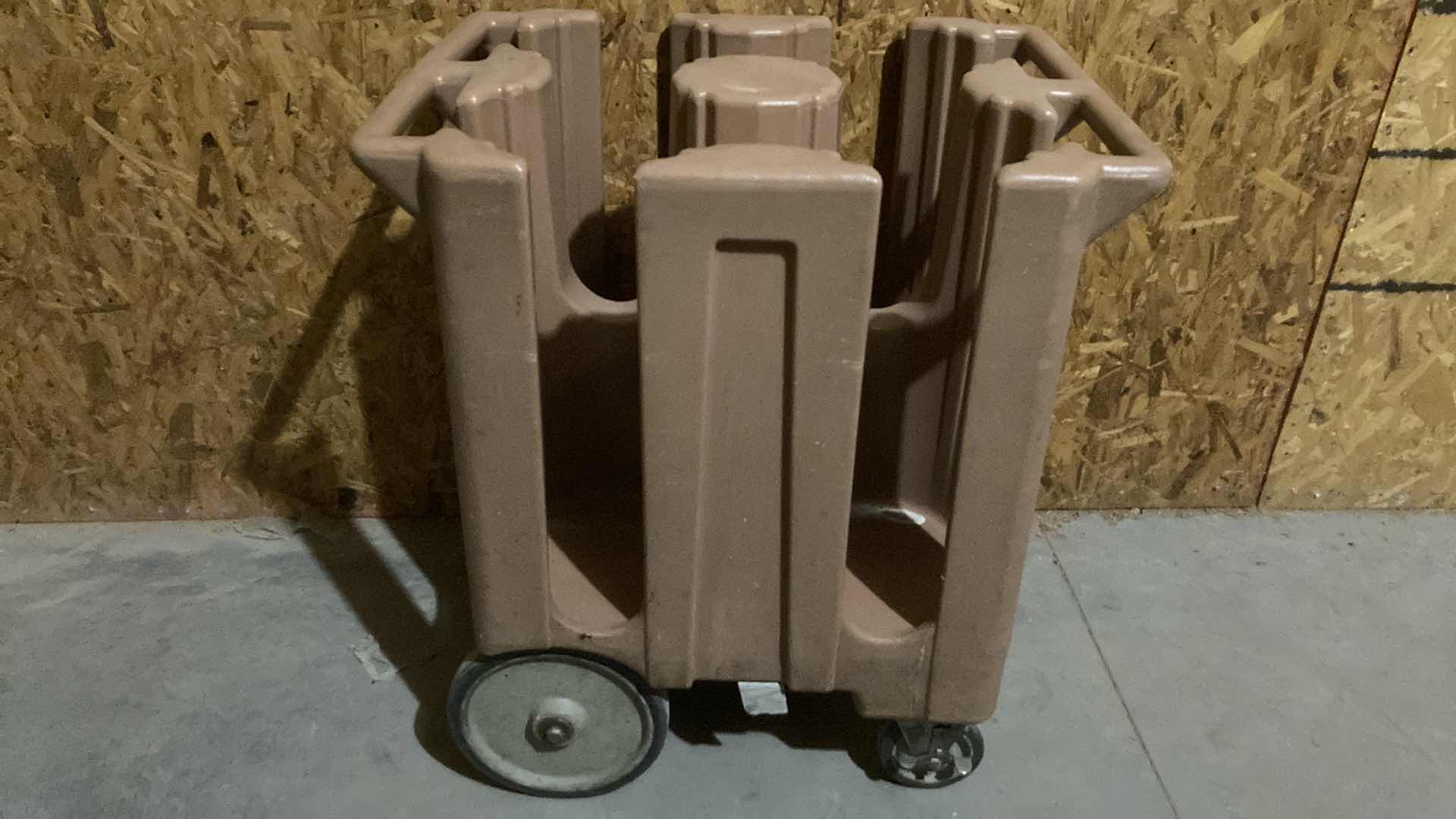 Photo 1 of CAMBRO ROLLING PLATE RACK