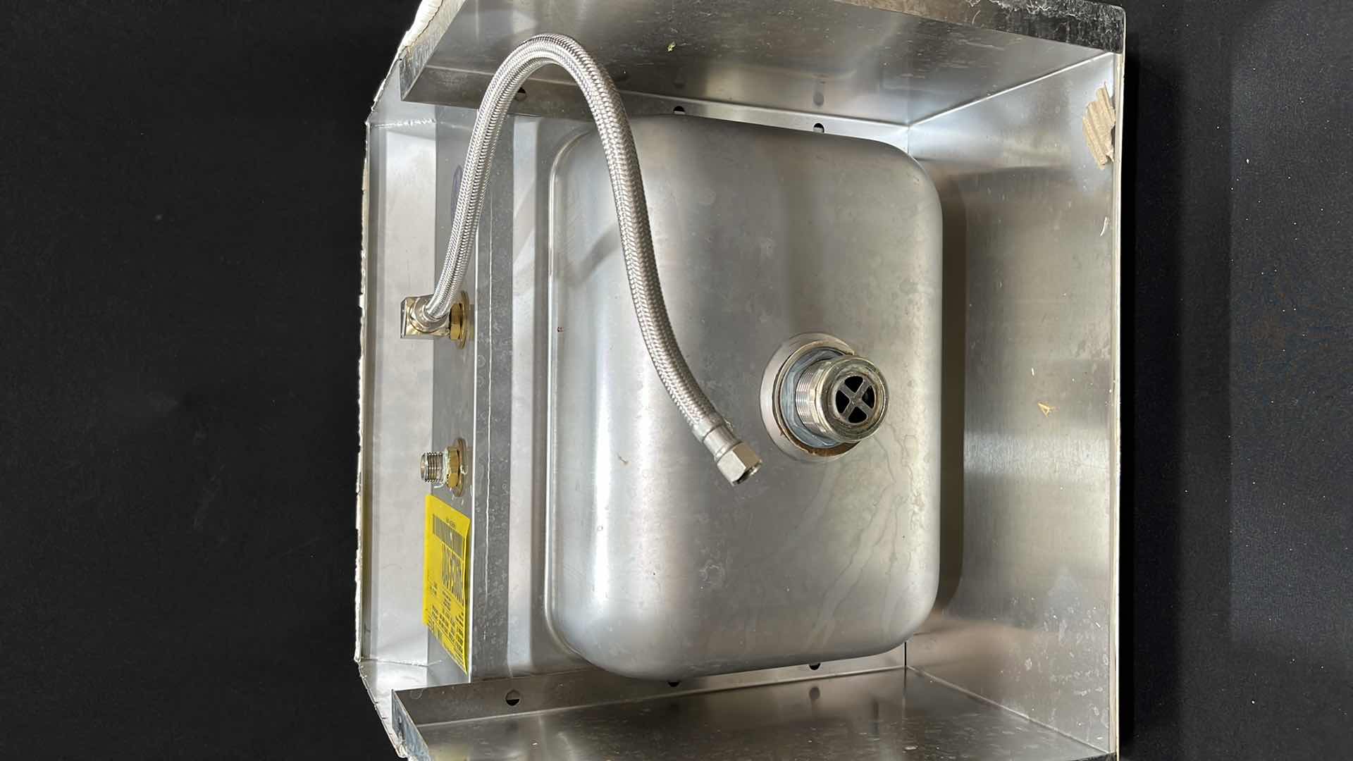 Photo 1 of AMTEKCO STAINLESS STEEL HAND SINK 15.5” X 17” X 18”H (MODEL #F4090254)